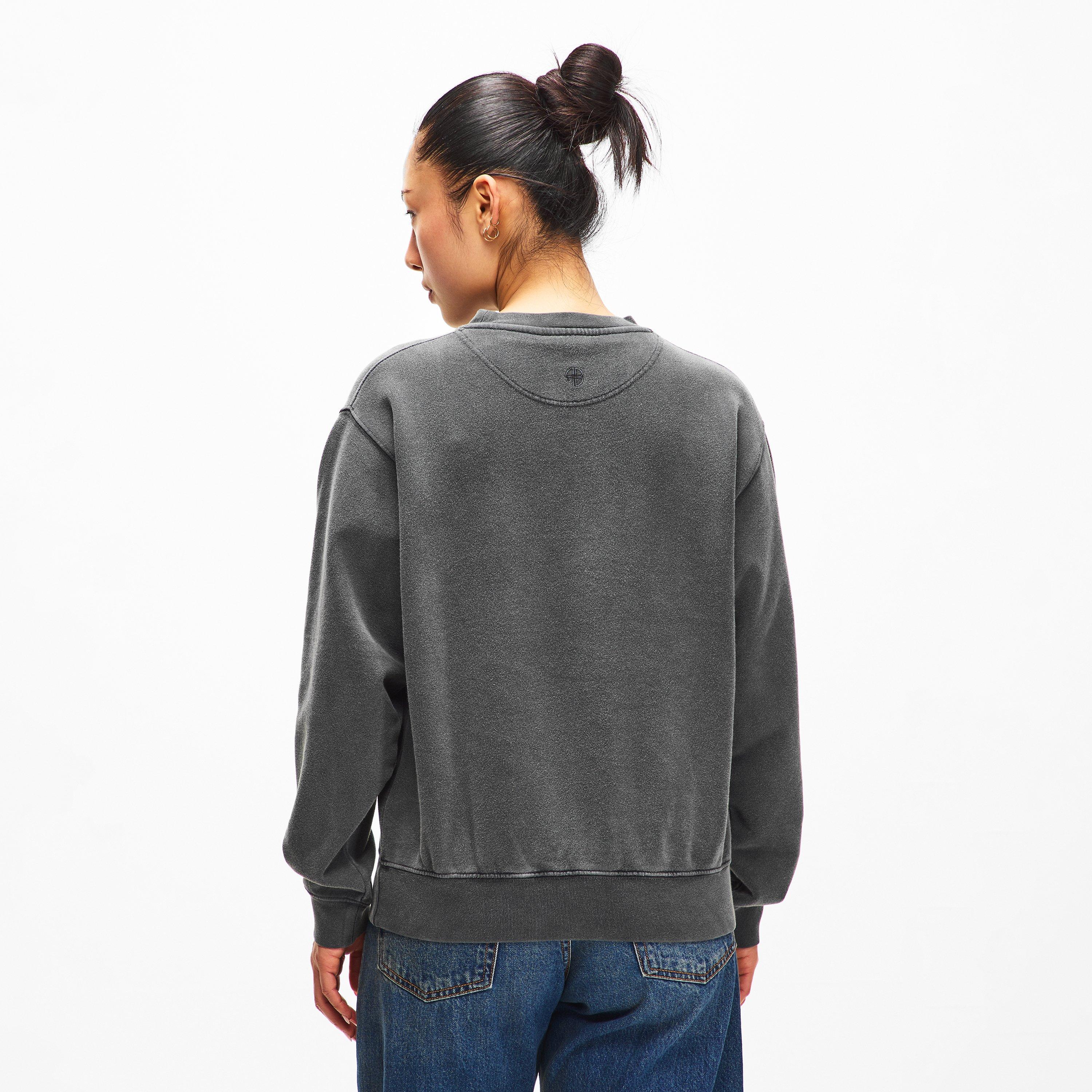 Washed Black - Anine Bing - Womens Ramona University Sweatshirt - 4