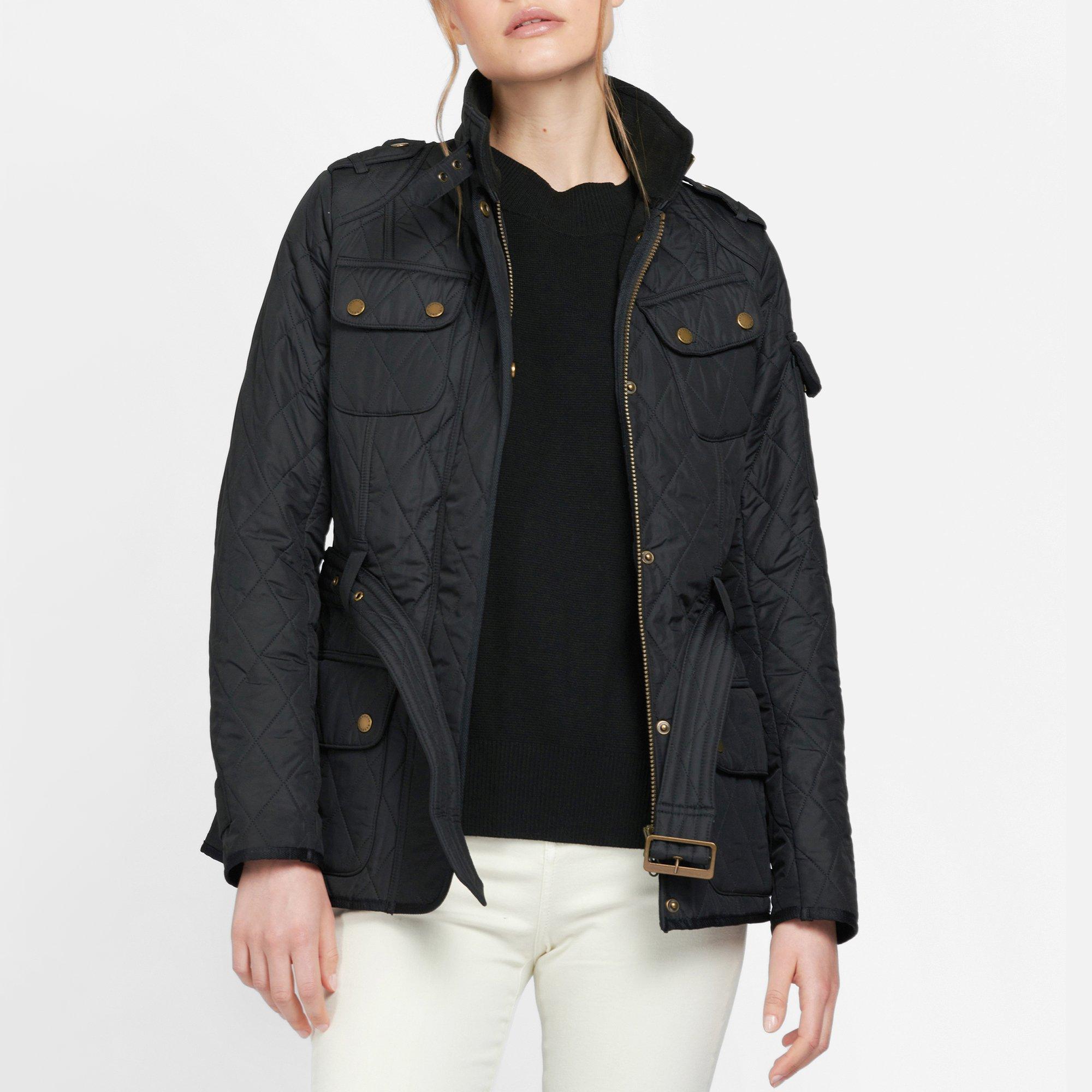  Black - Barbour - Barbour Tourer International Polarquilt Jacket Quilted Womens - 2