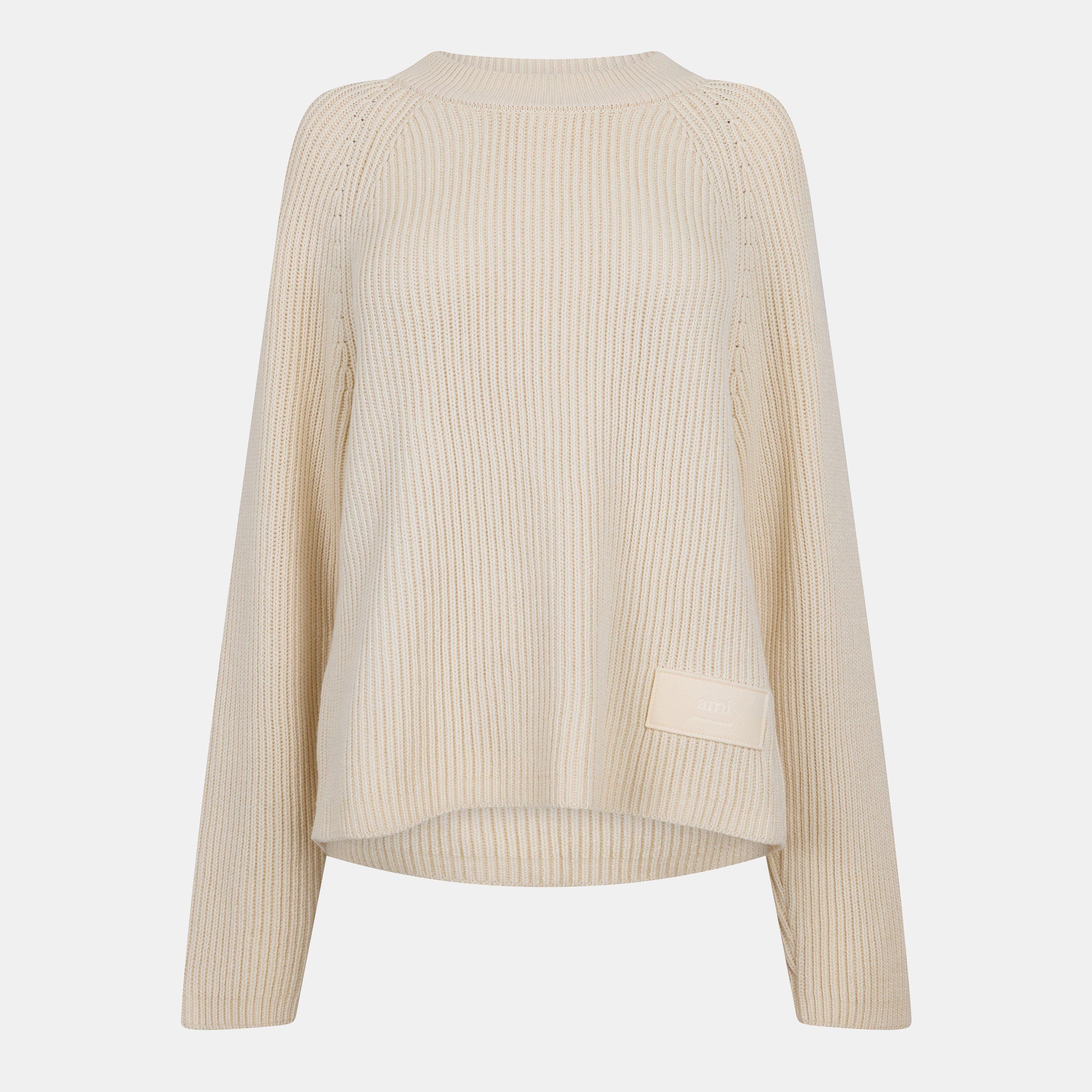 Ivory - AMI Paris - Women's Crew Sweatshirt - 1