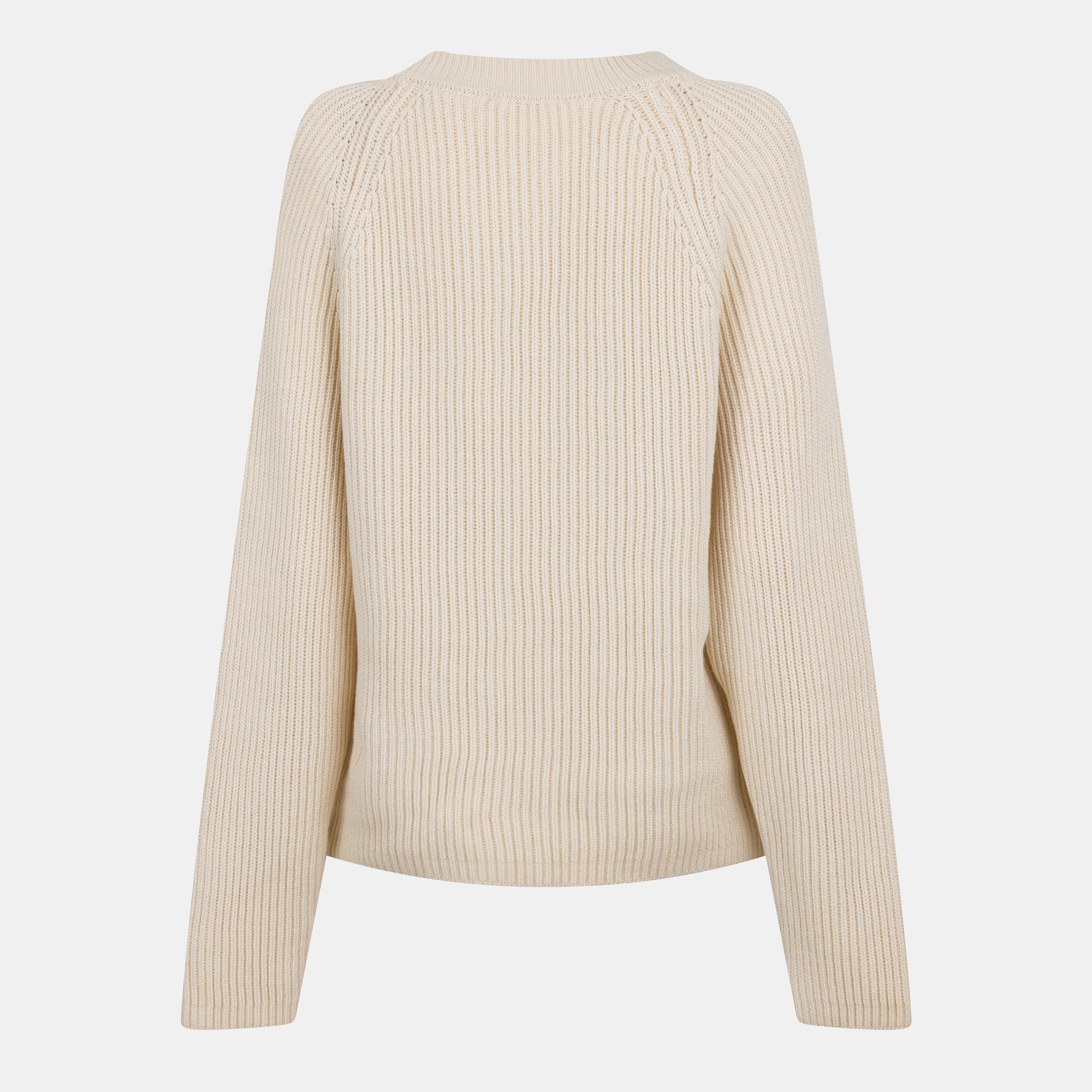  Ivory - AMI Paris - AMI Label Sweater  Ld99 - 2
