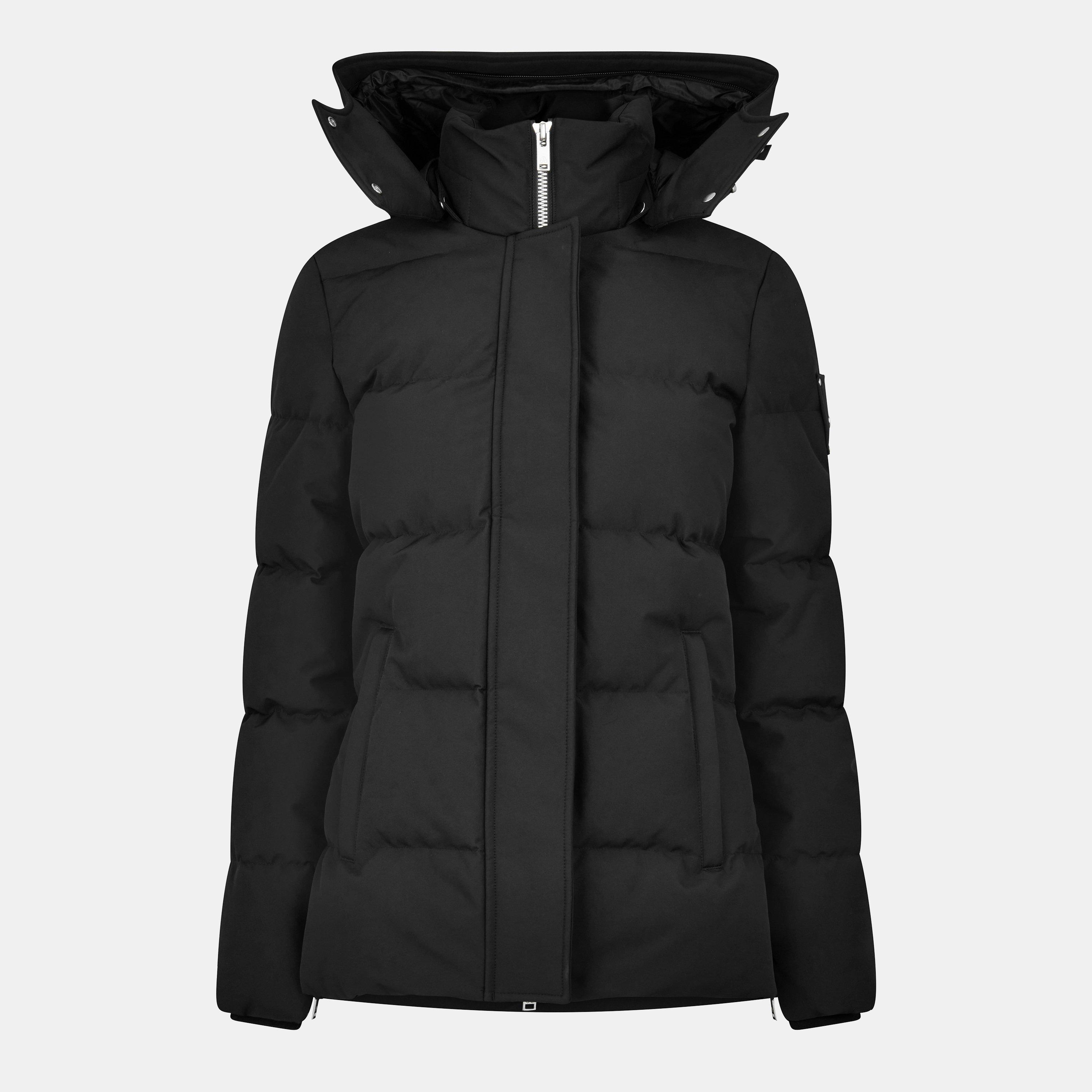 Black Shearling - Moose Knuckles - Women's Cloud Coat Quilted Jacket - 1
