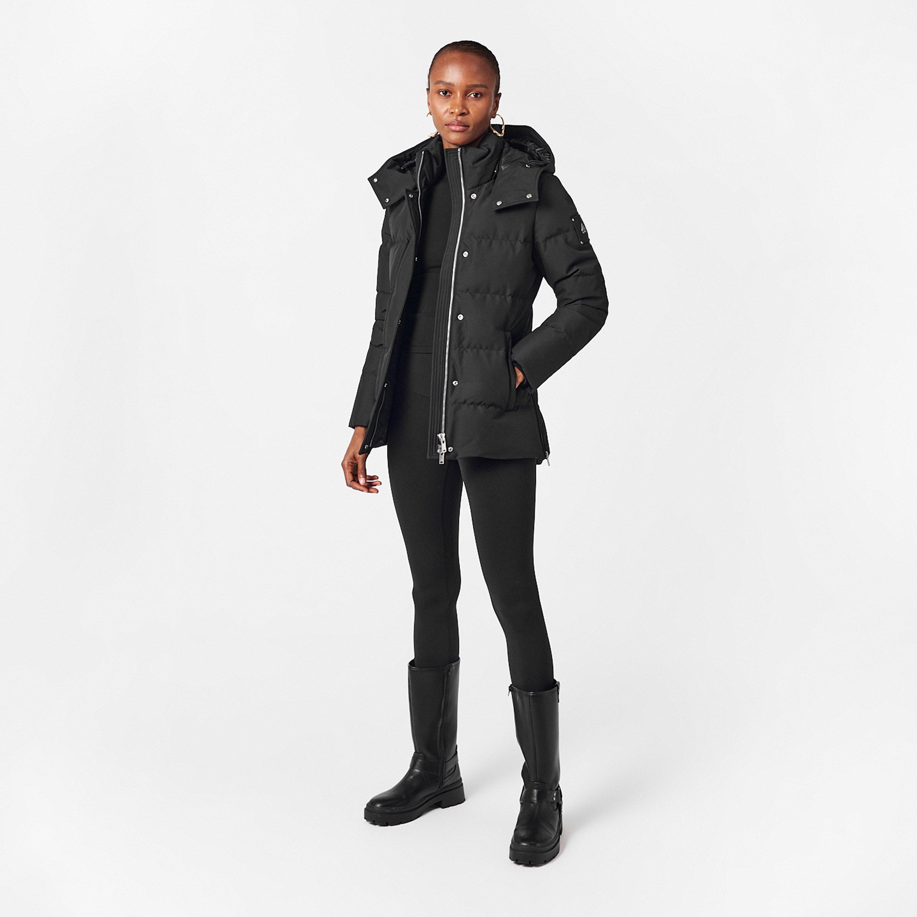 Black Shearling - Moose Knuckles - Women's Cloud Coat Quilted Jacket - 6
