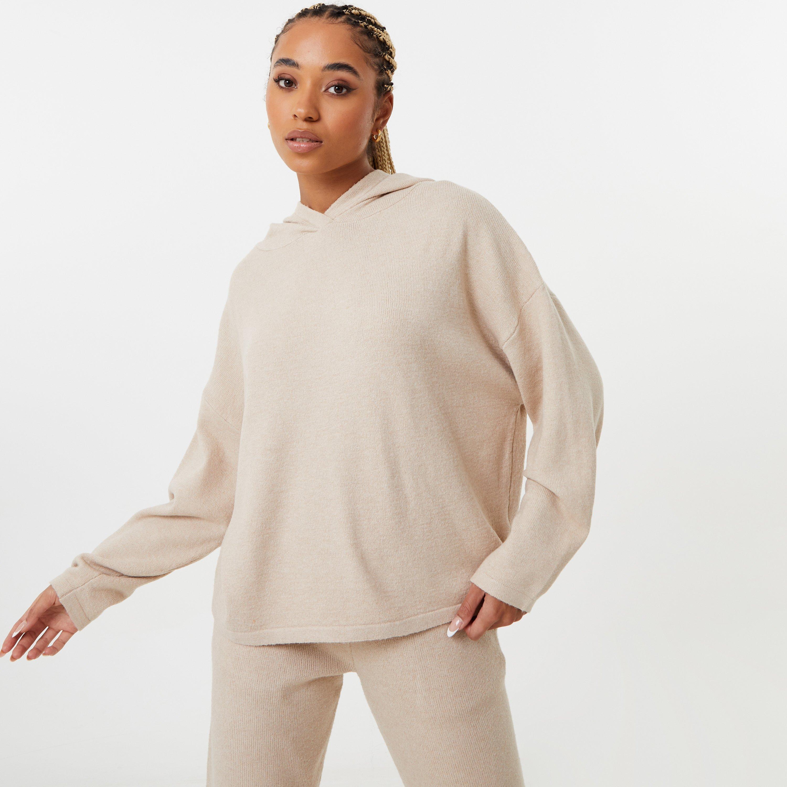 Camel - Jack Wills - Jack Lounge Knitted Hoodie - 1