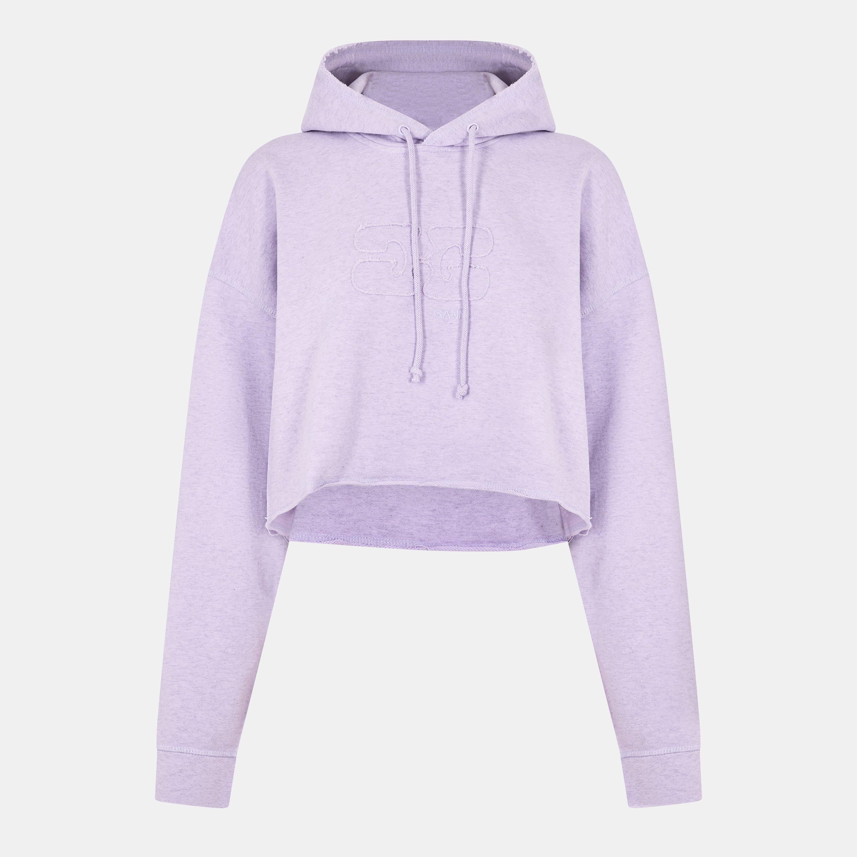 新品タグ付き⭐️GANNIクロップド パーカーCropped Sweatshirt Ganni Women's Cropped Hoodie | Cruise Fashion