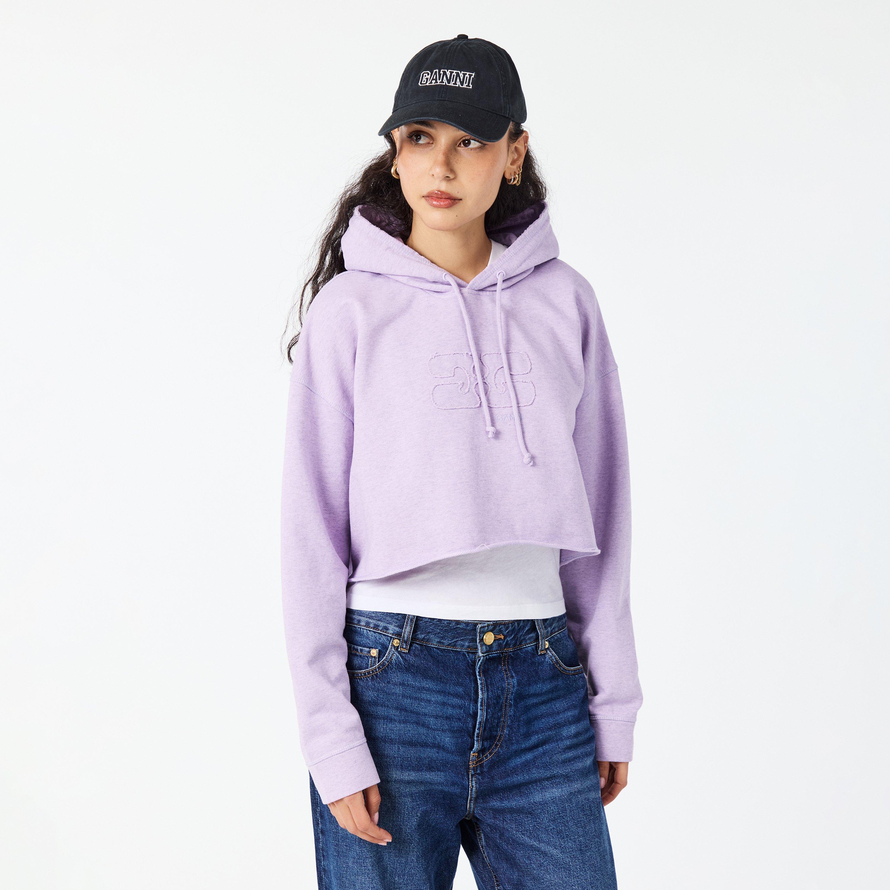 Misty Lilac - Ganni - Ganni Cropped OS Hdy Ld99 - 3