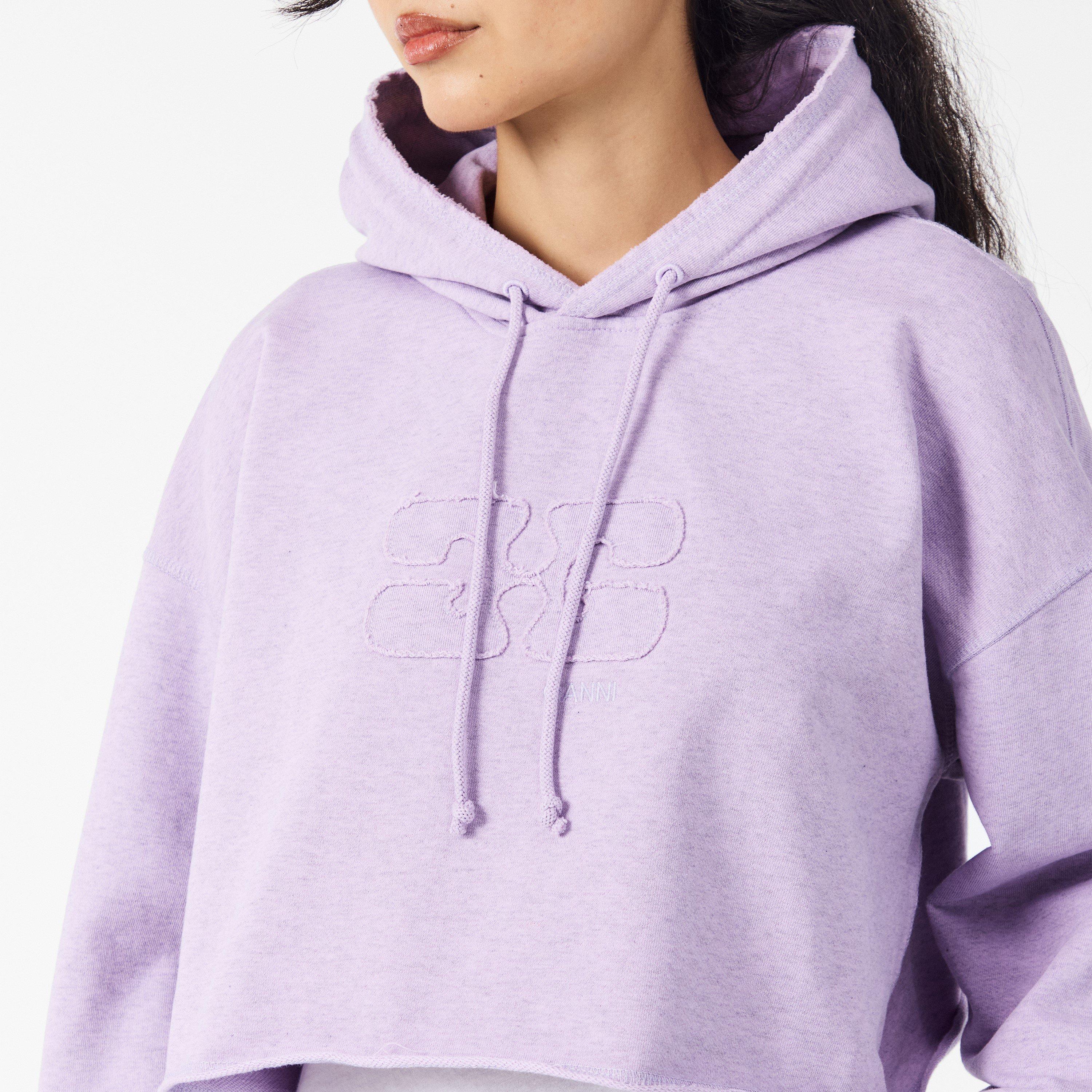 新品タグ付き⭐️GANNIクロップド パーカーCropped Sweatshirt Ganni Women's Cropped Hoodie | Cruise Fashion