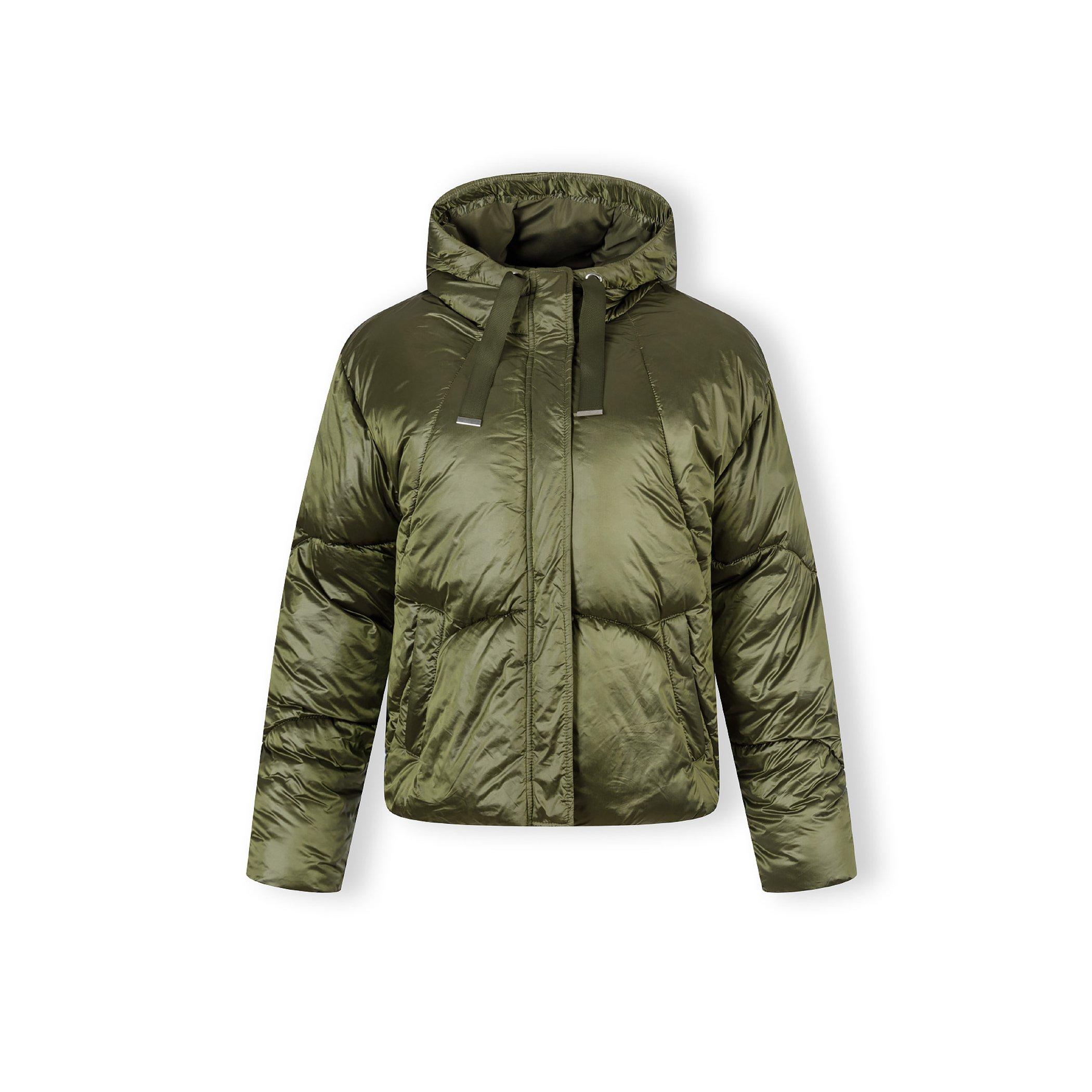 Minoti Women's Jacket Padded Hooded Olive - 16 (XL)