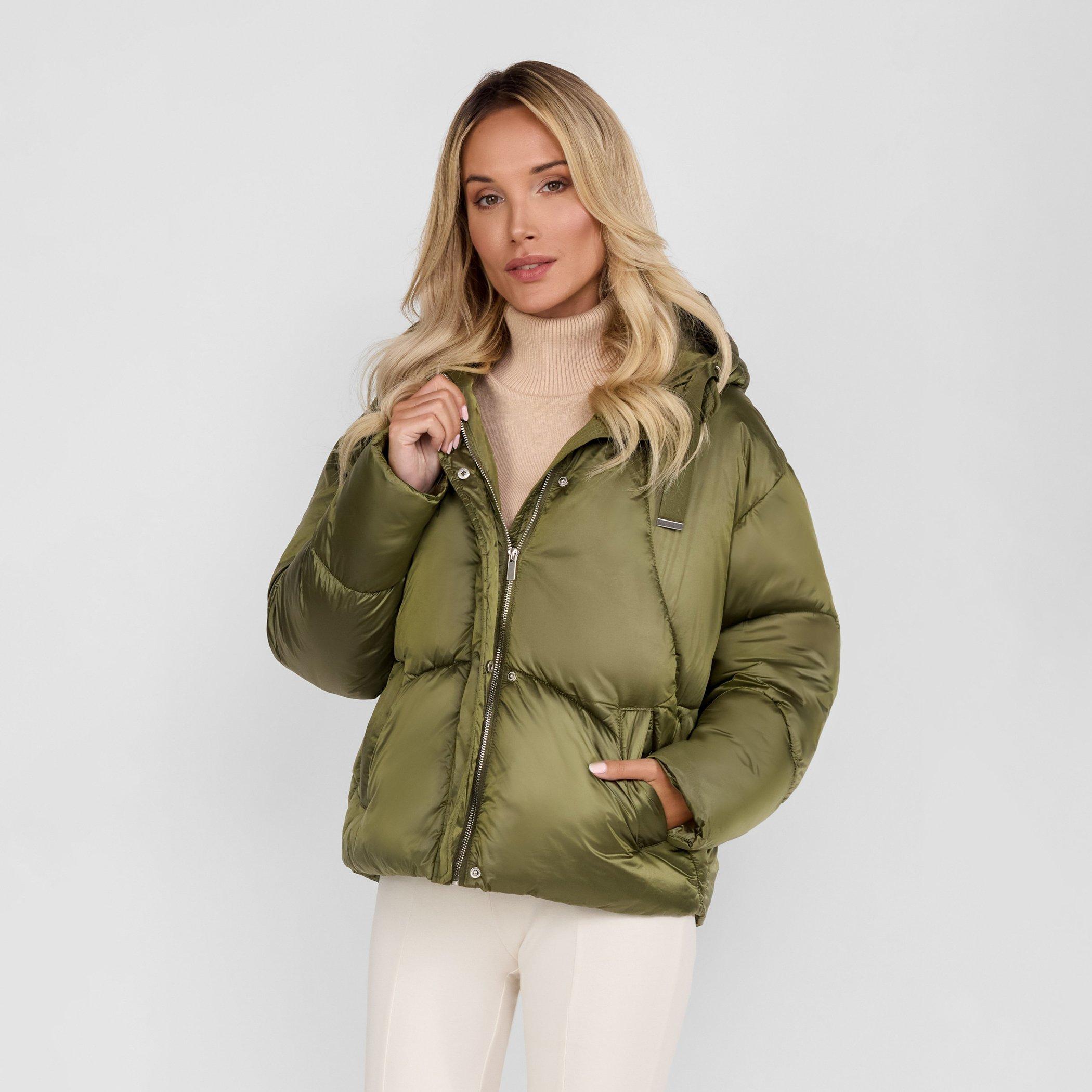 Oliva - Minoti - Women jacket padded hooded olive - 2