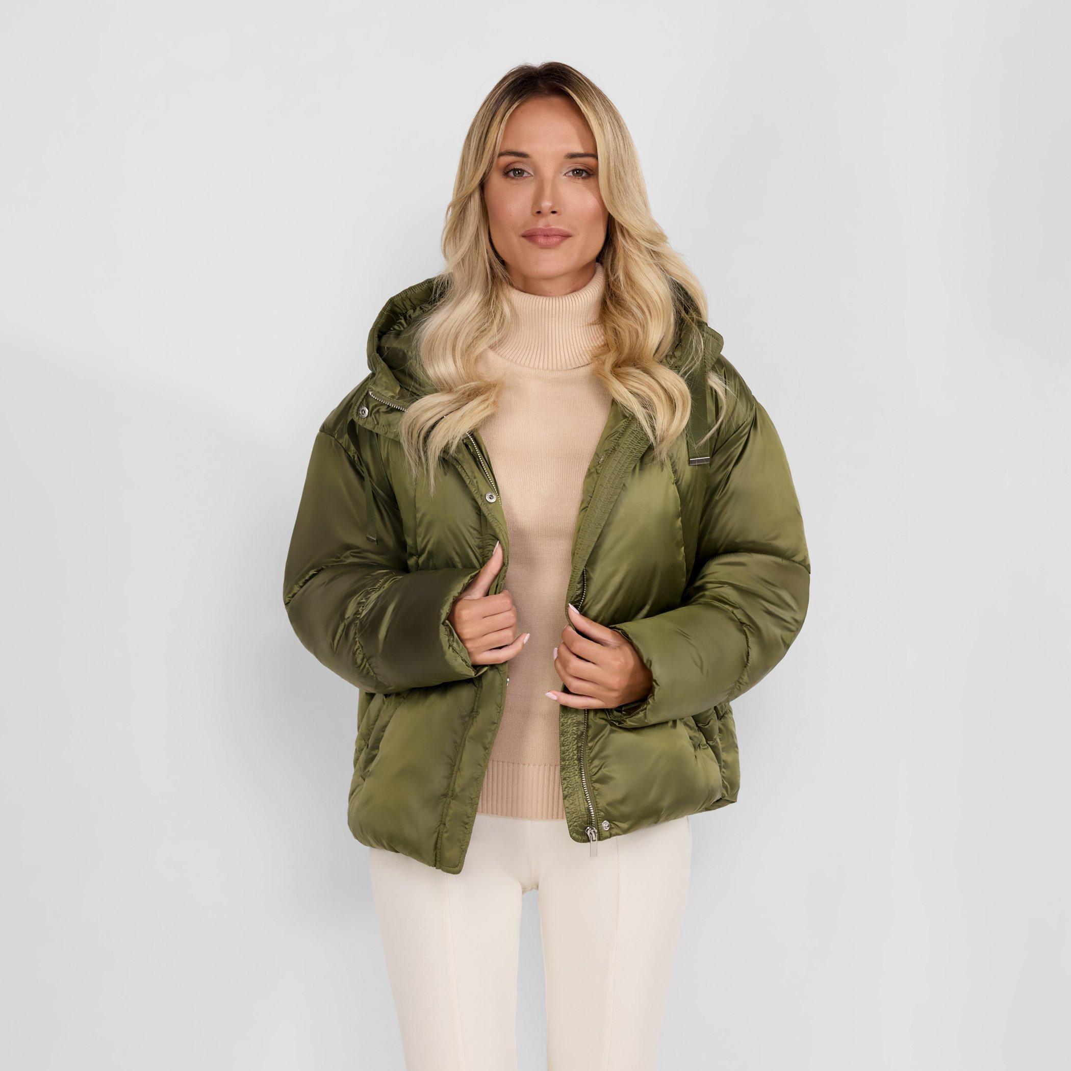 Oliva - Minoti - Women jacket padded hooded olive - 5
