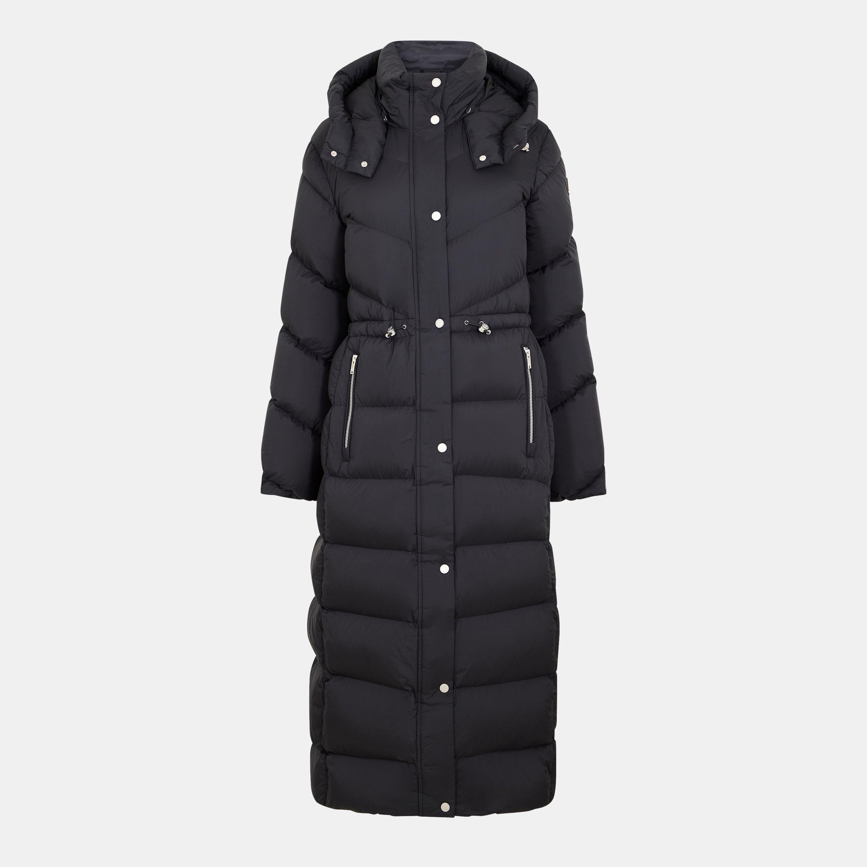 Moose Knuckles Women's Long Puffer Jacket - Black - 10 (S)