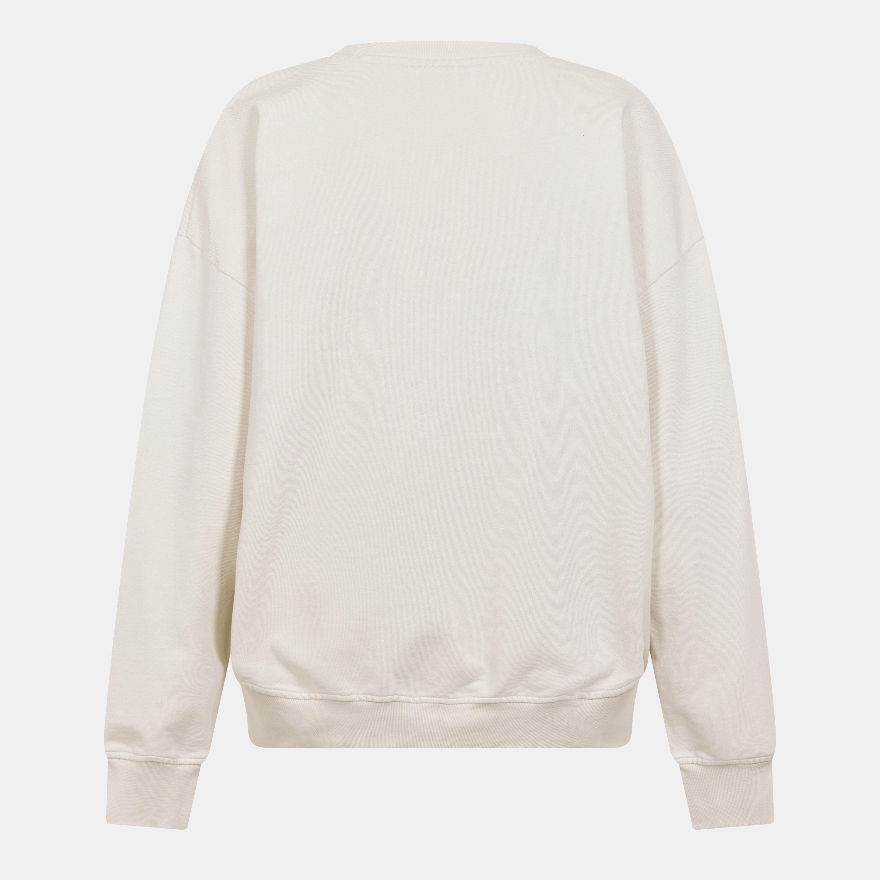 Egret - Ganni - Women's Isoli Crew Sweatshirt - 2