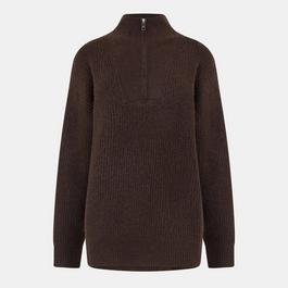 Jack Wills High Neck Zip Knitted Jumper