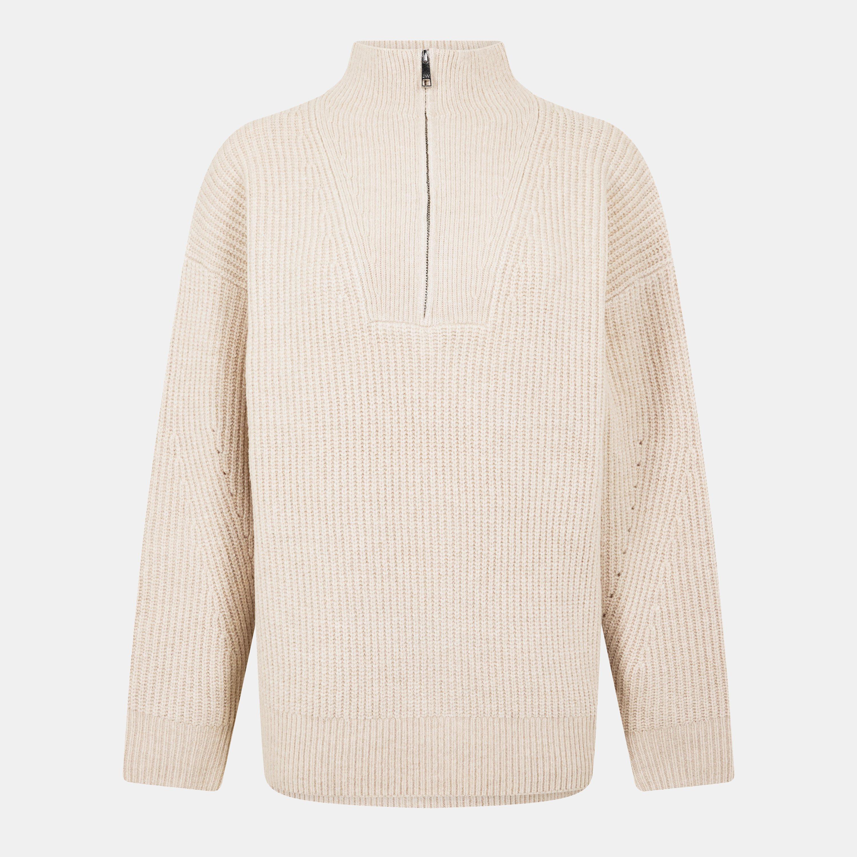 lawgy　high neck loose knit Jack Wills High Neck Zip Knitted Jumper | Sports Direct
