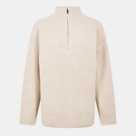 Jack Wills High Neck Zip Knitted Jumper