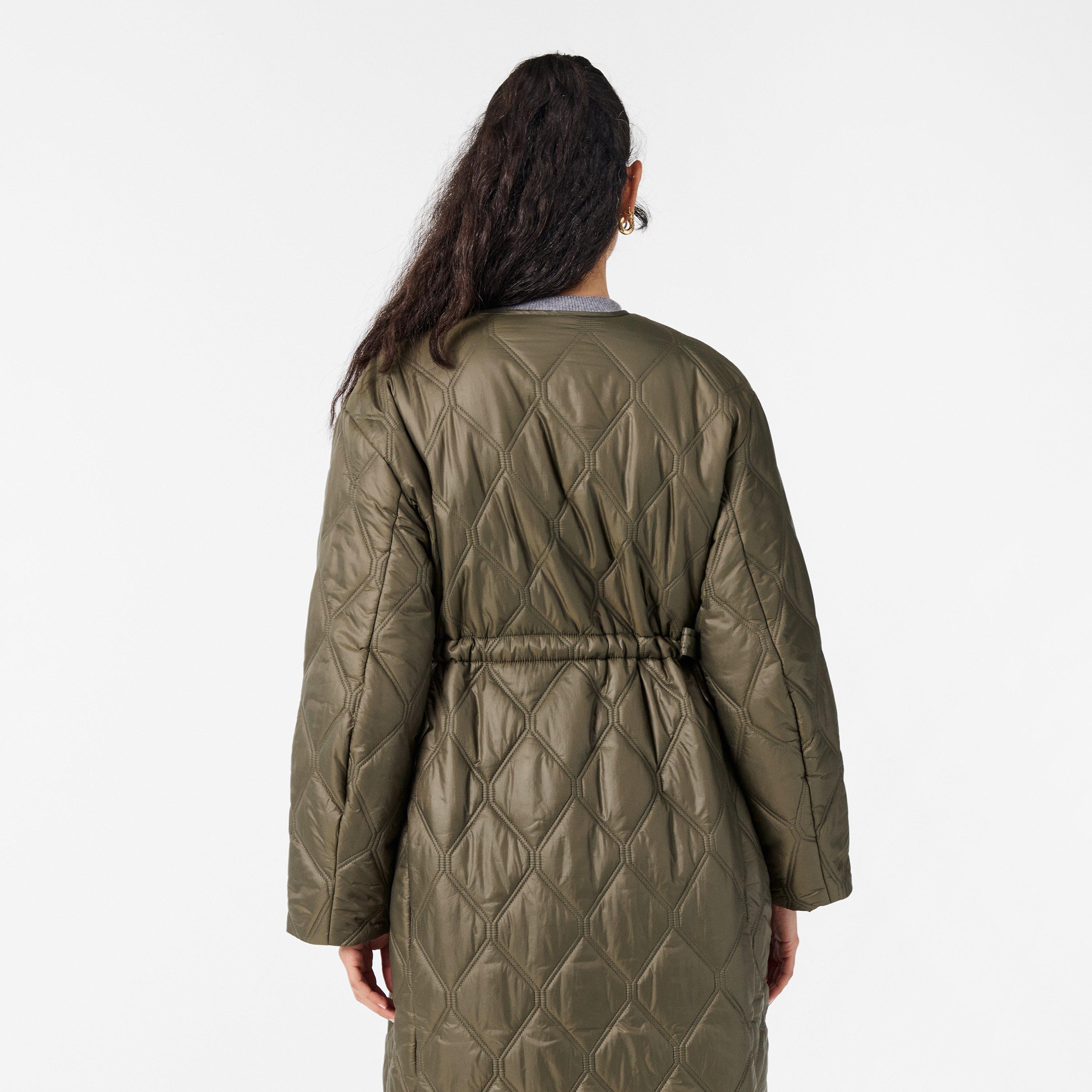 Kalamata - Ganni - Women's Long Quilted Jacket - 4