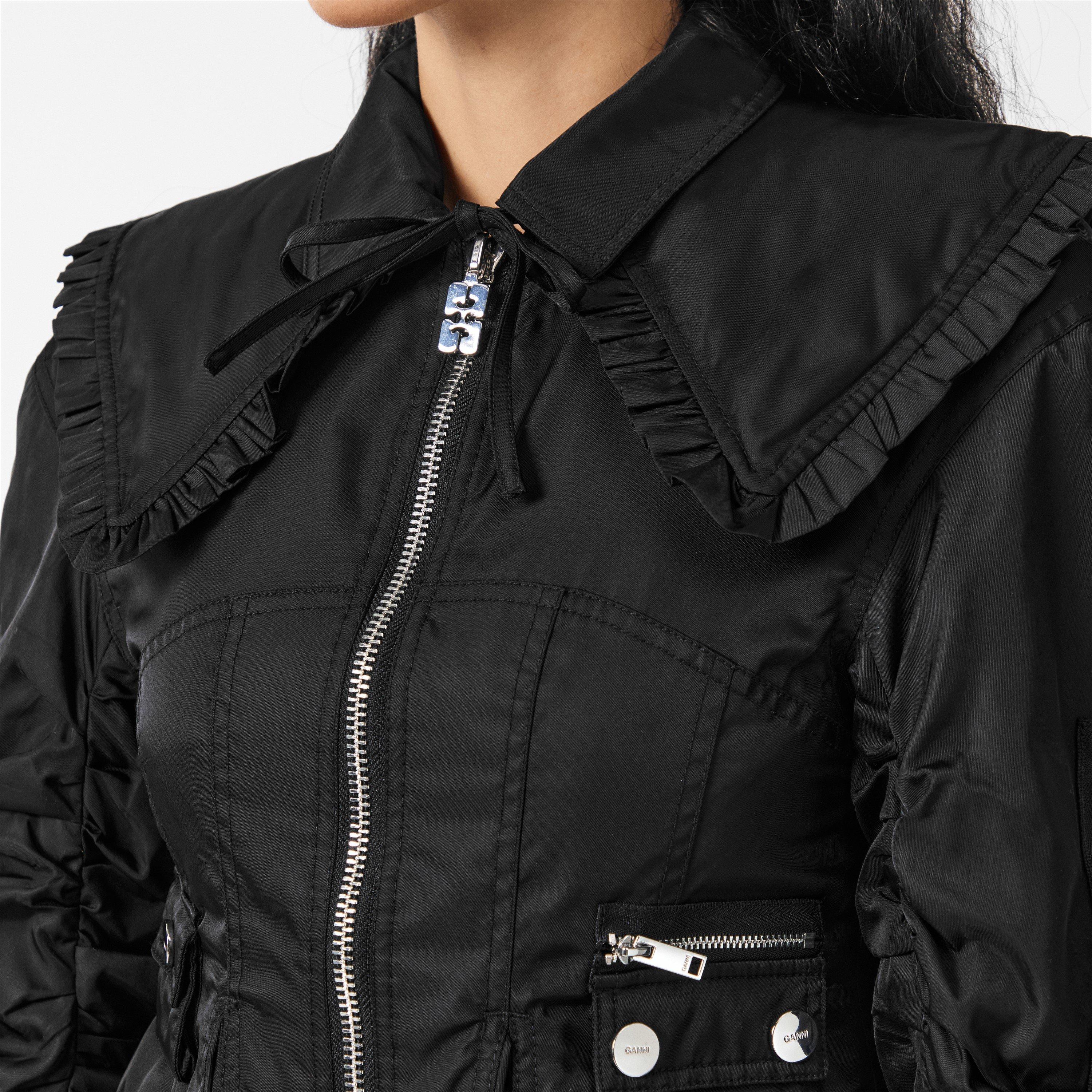 Black - Ganni - Ganni Duchesse Jkt Ld99 - 5