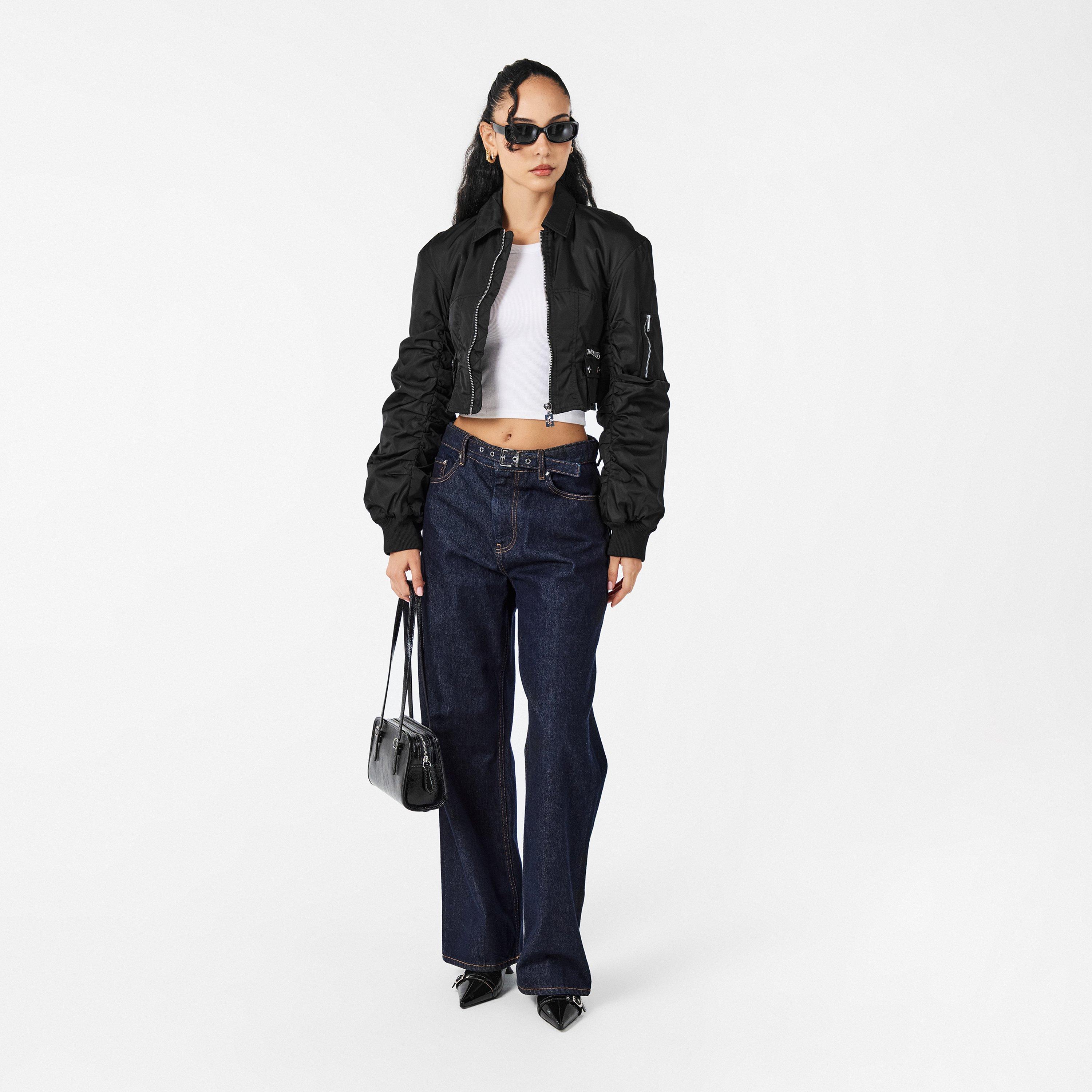 Black - Ganni - Ganni Duchesse Jkt Ld99 - 6