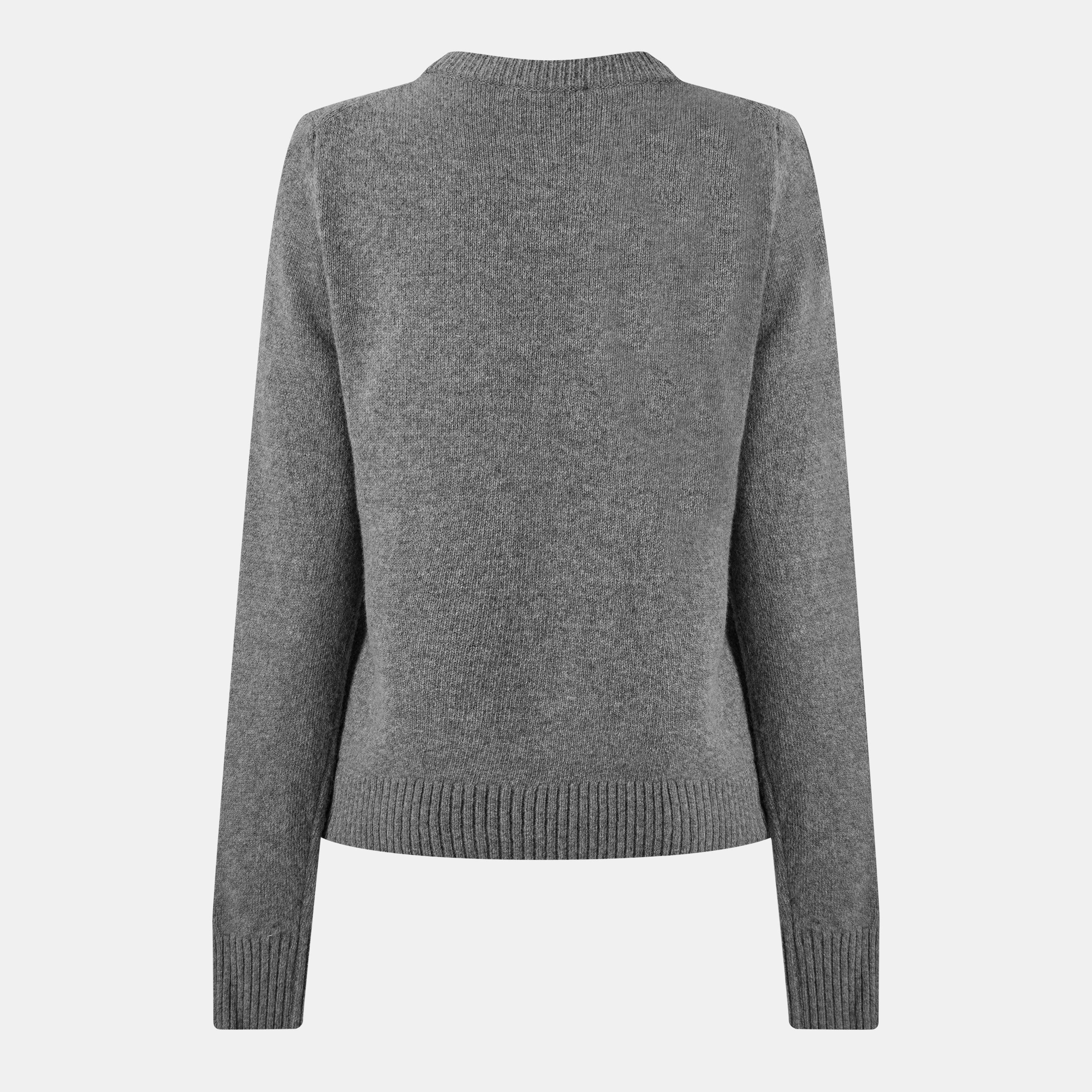 Frost Gray - Ganni - Women's Bunny Crew Sweatshirt - 2