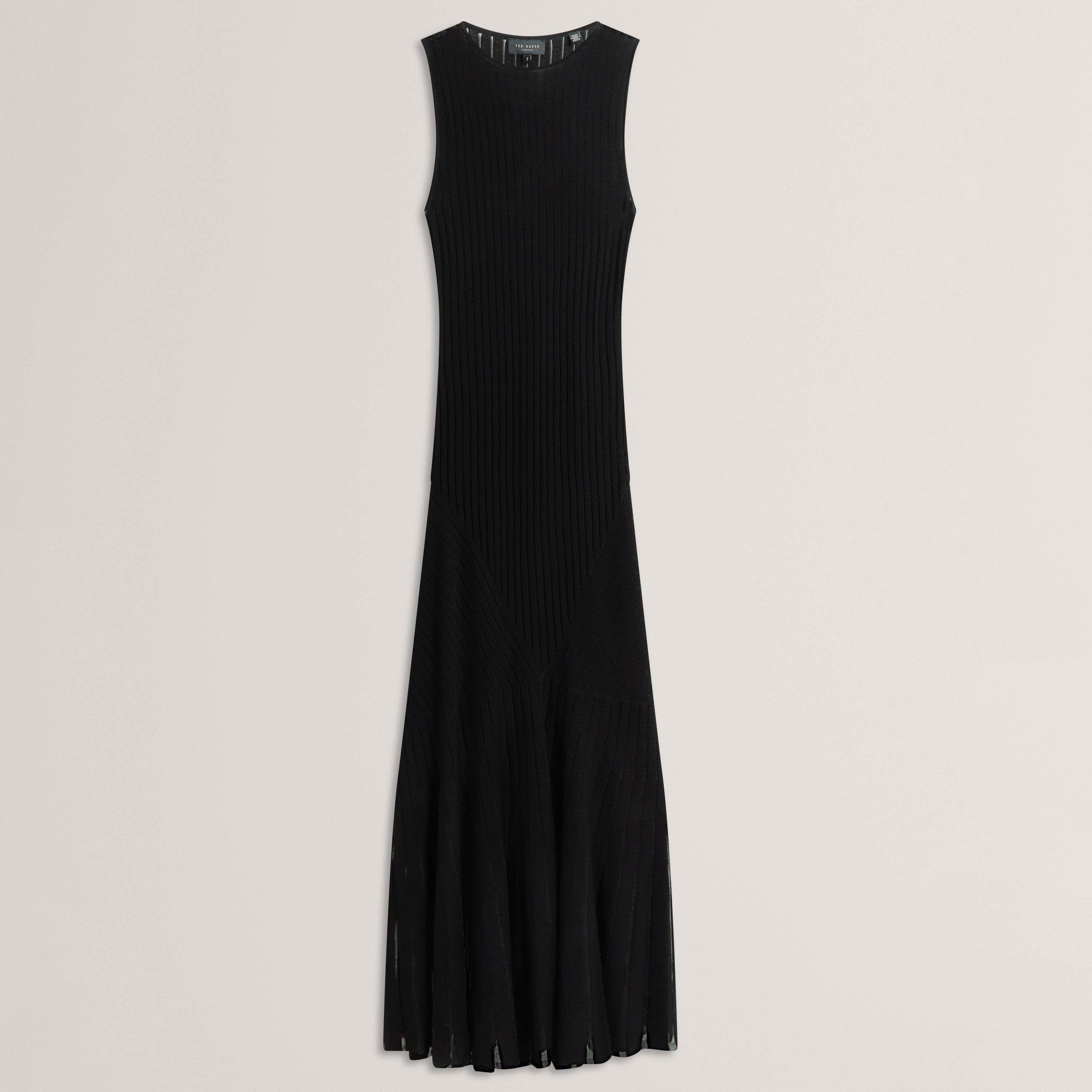 Ted Baker Women's Knitted Midi Dress - Black - 14 (L)