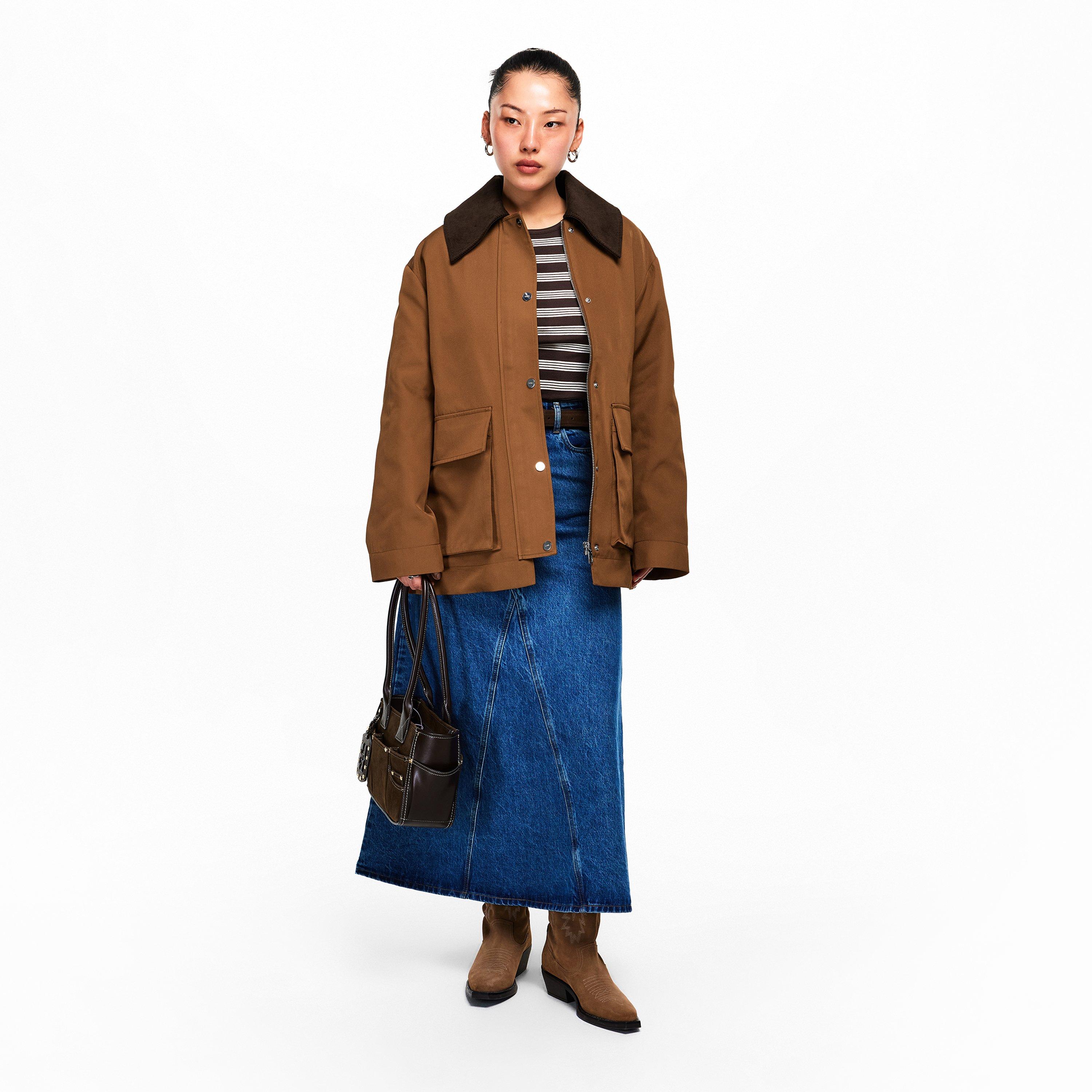 Cinnamon Swirl - Ganni - Women's Barn Jacket - 6