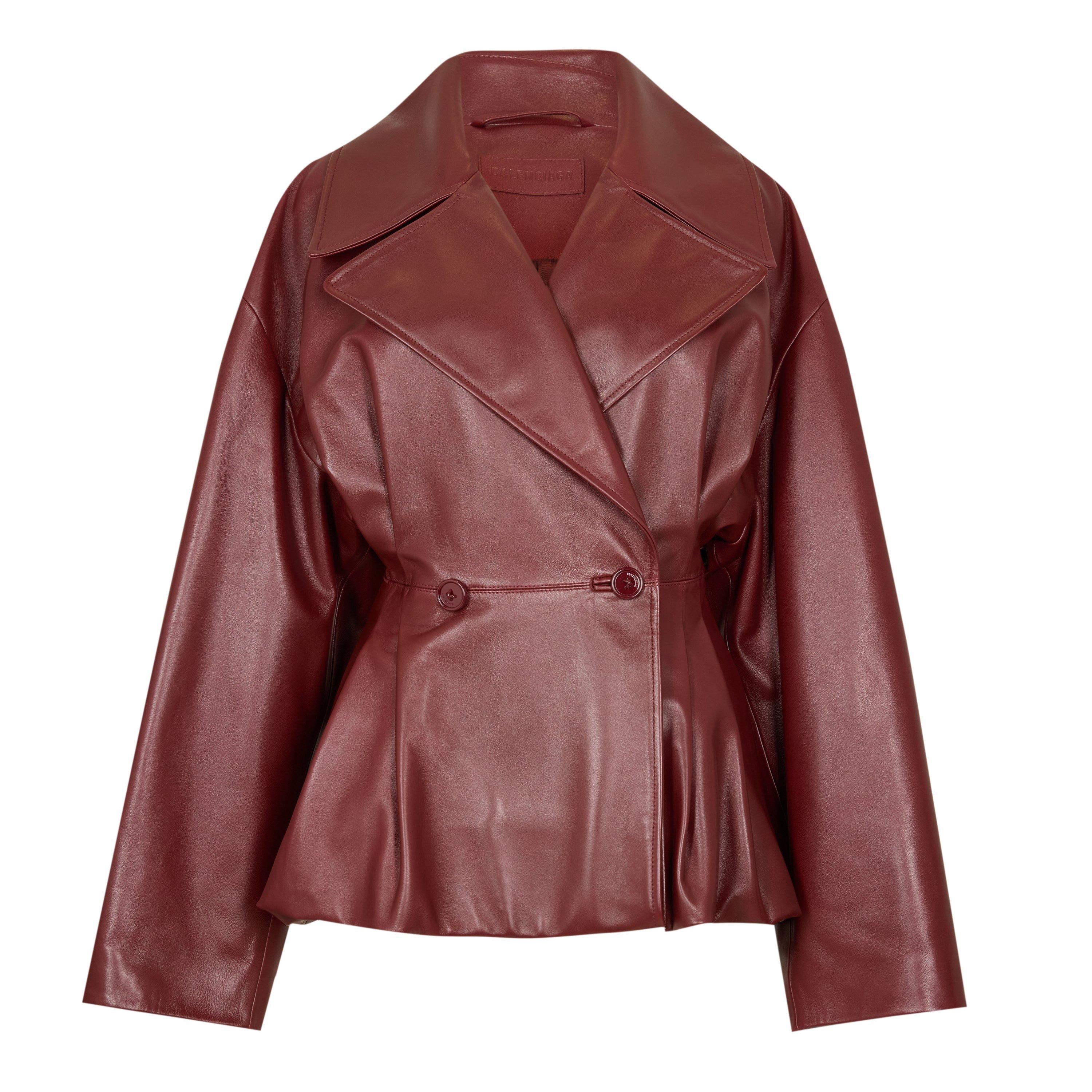Burgundy - Balenciaga - Bal Short Trench Ld62 - 1