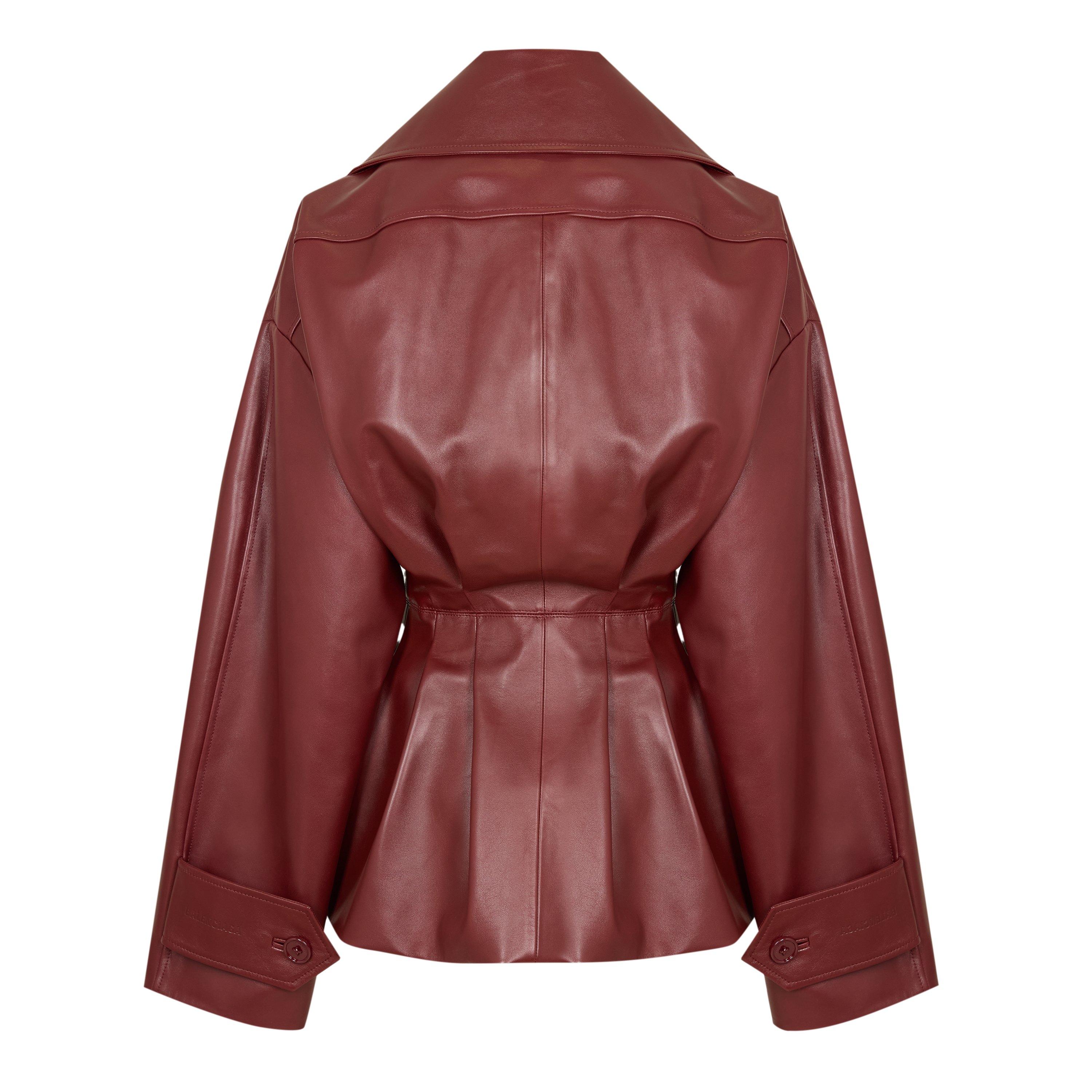 Burgundy - Balenciaga - Bal Short Trench Ld62 - 2