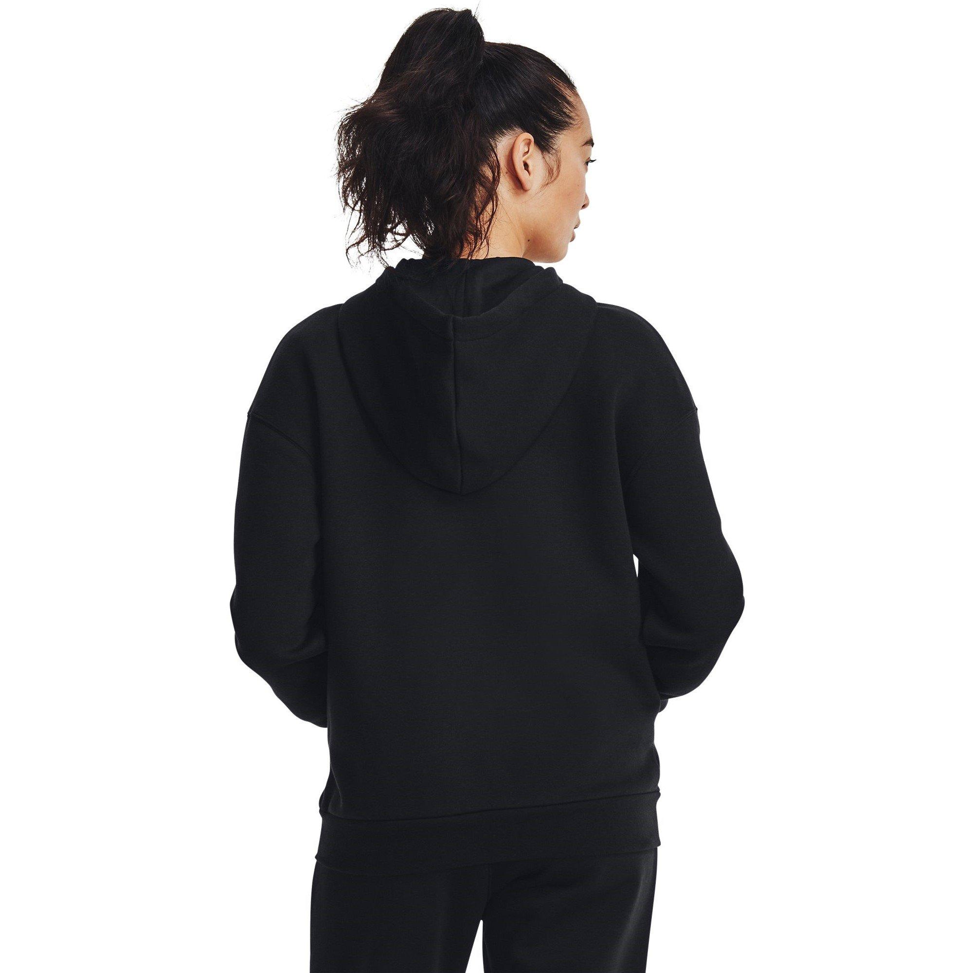 Black - Under Armour - Armour Essential Fleece Fz Womens - 4