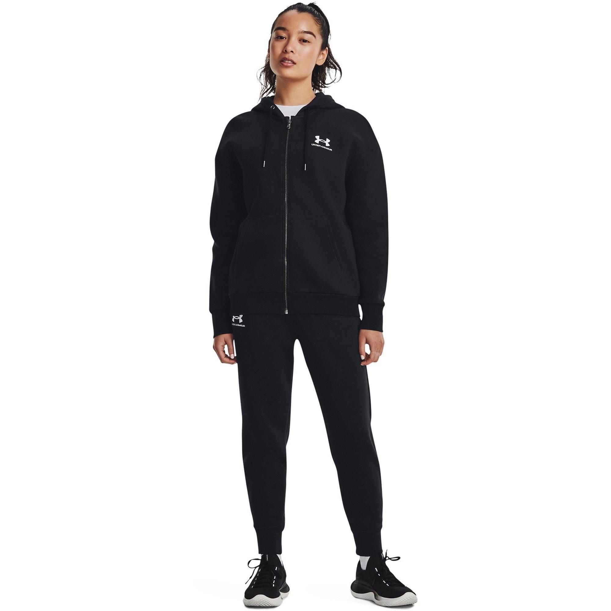 Black - Under Armour - Armour Essential Fleece Fz Womens - 6