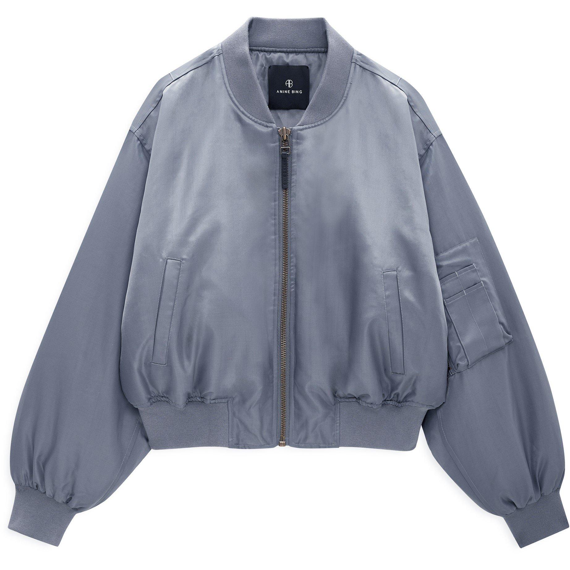 Anine Bing Women's Bomber Jacket - DARK GREY - Size 14 (L)