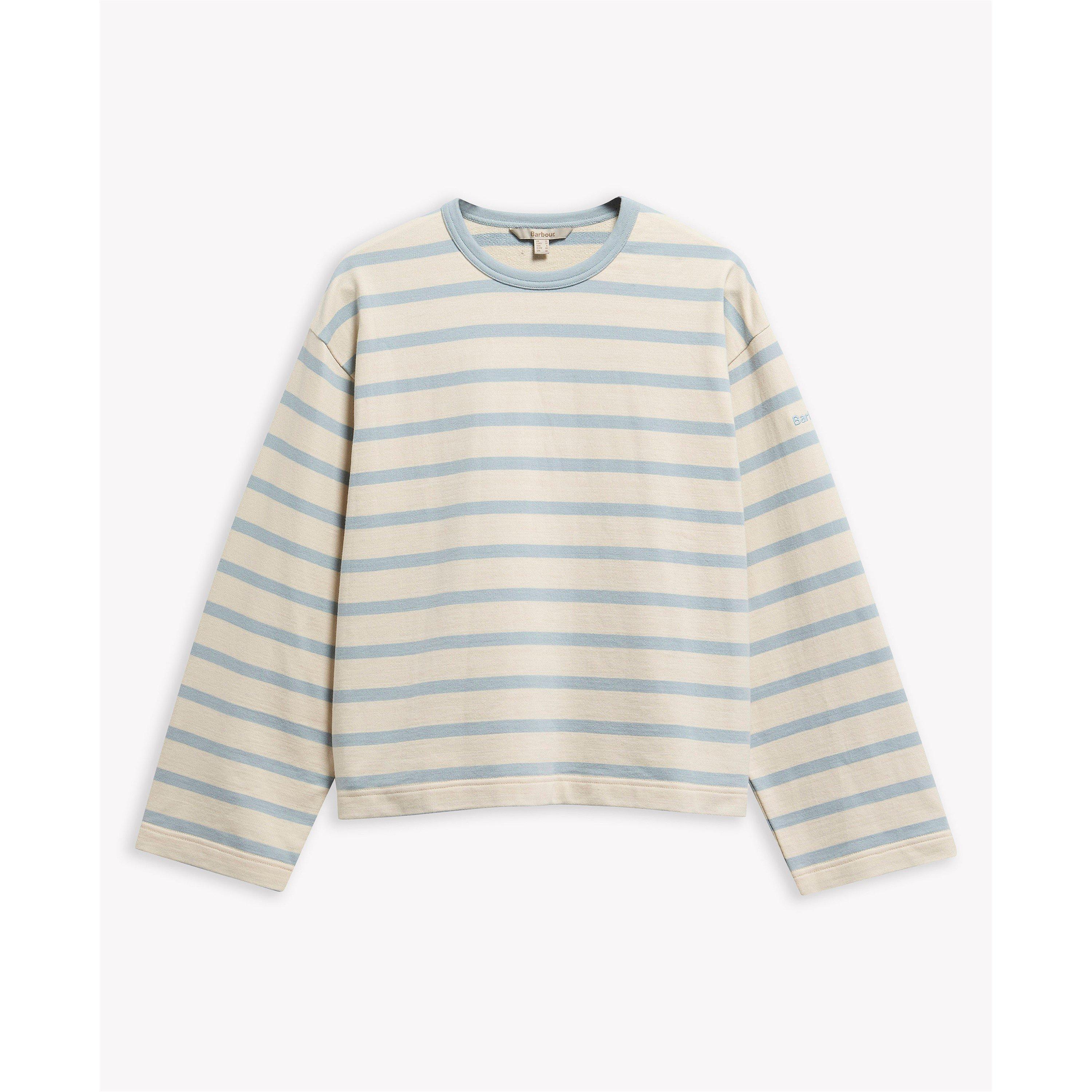 Ecru/Celestial - Barbour - Women's Crew Sweatshirt - 1