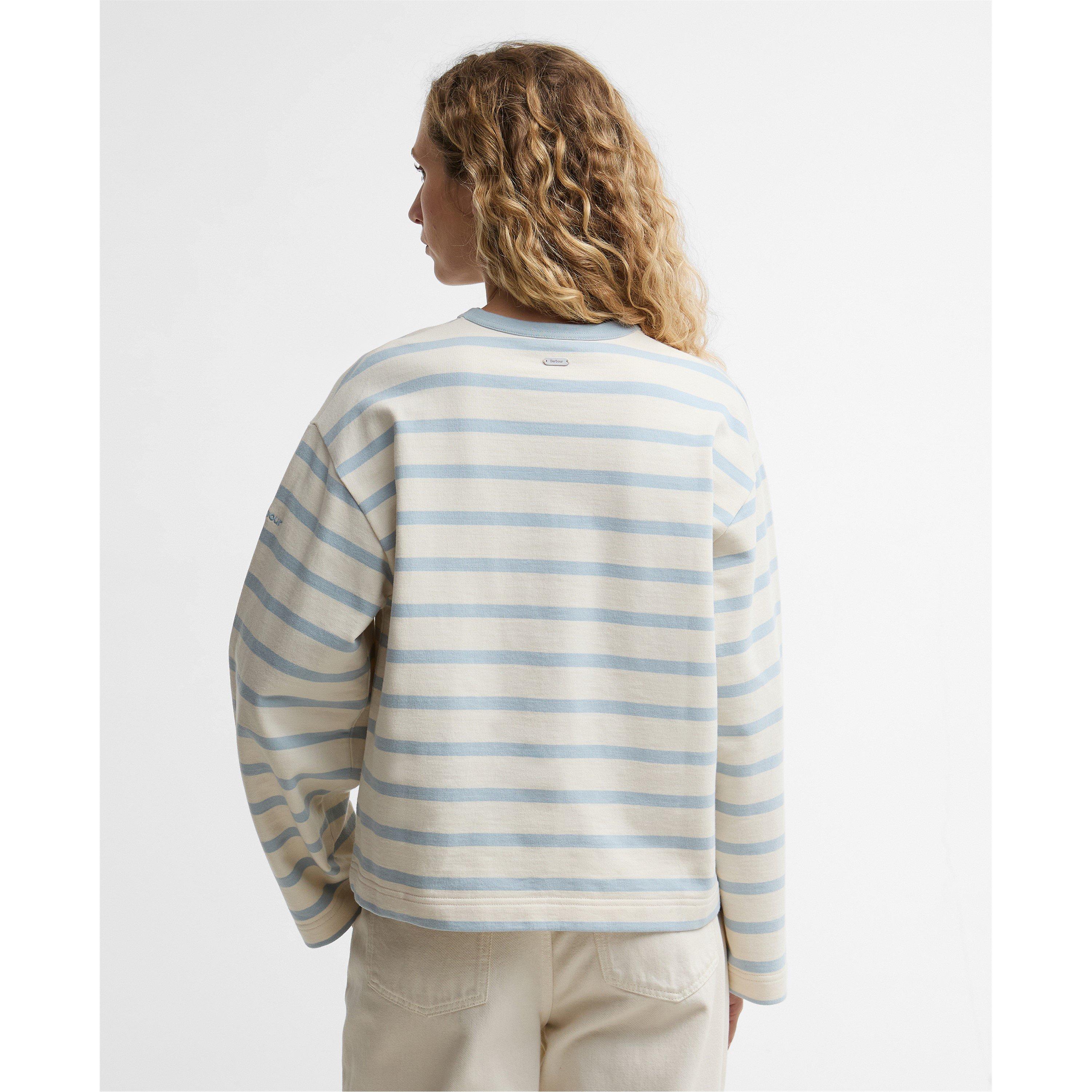 Ecru/Celestial - Barbour - Women's Crew Sweatshirt - 3