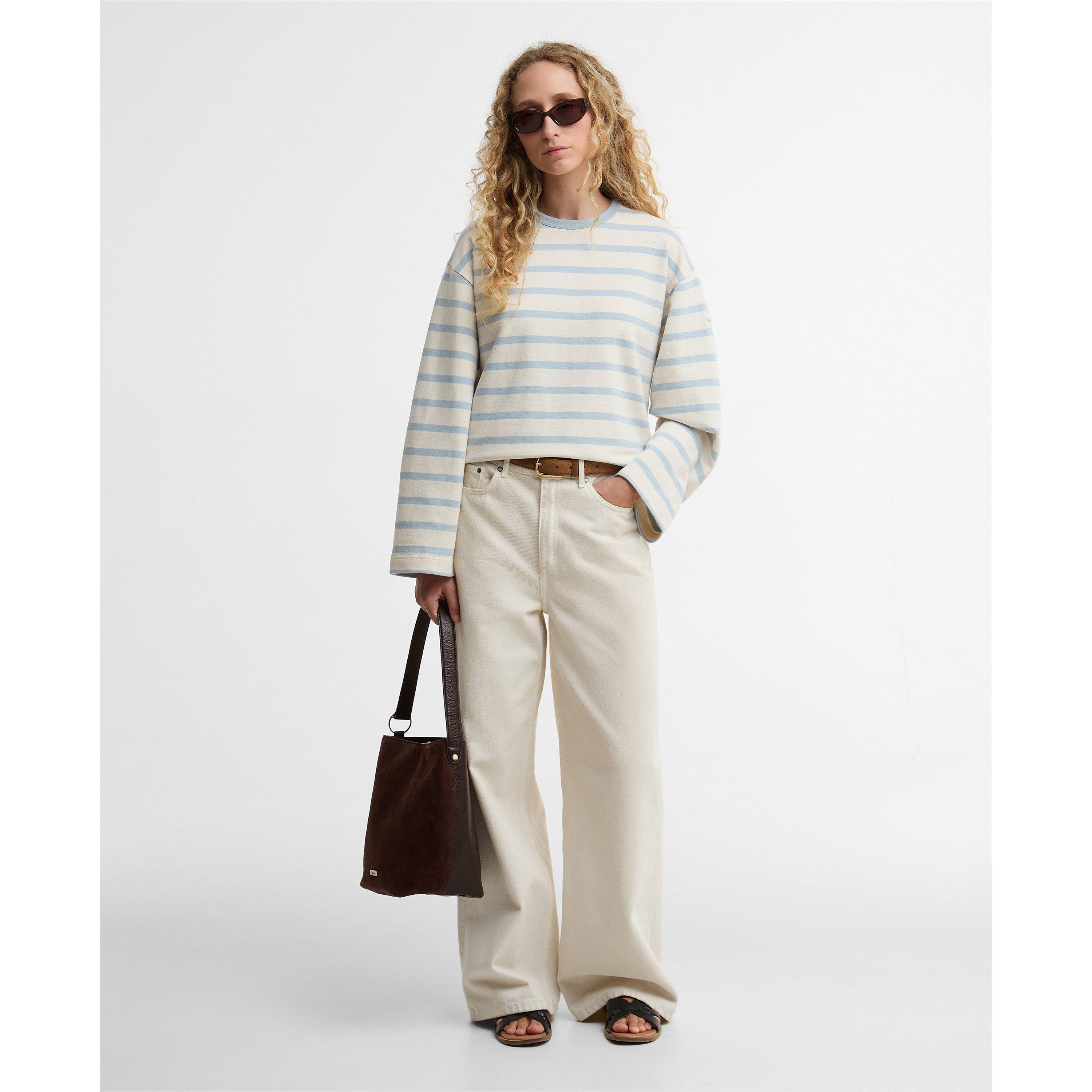 Ecru/Celestial - Barbour - Women's Crew Sweatshirt - 6