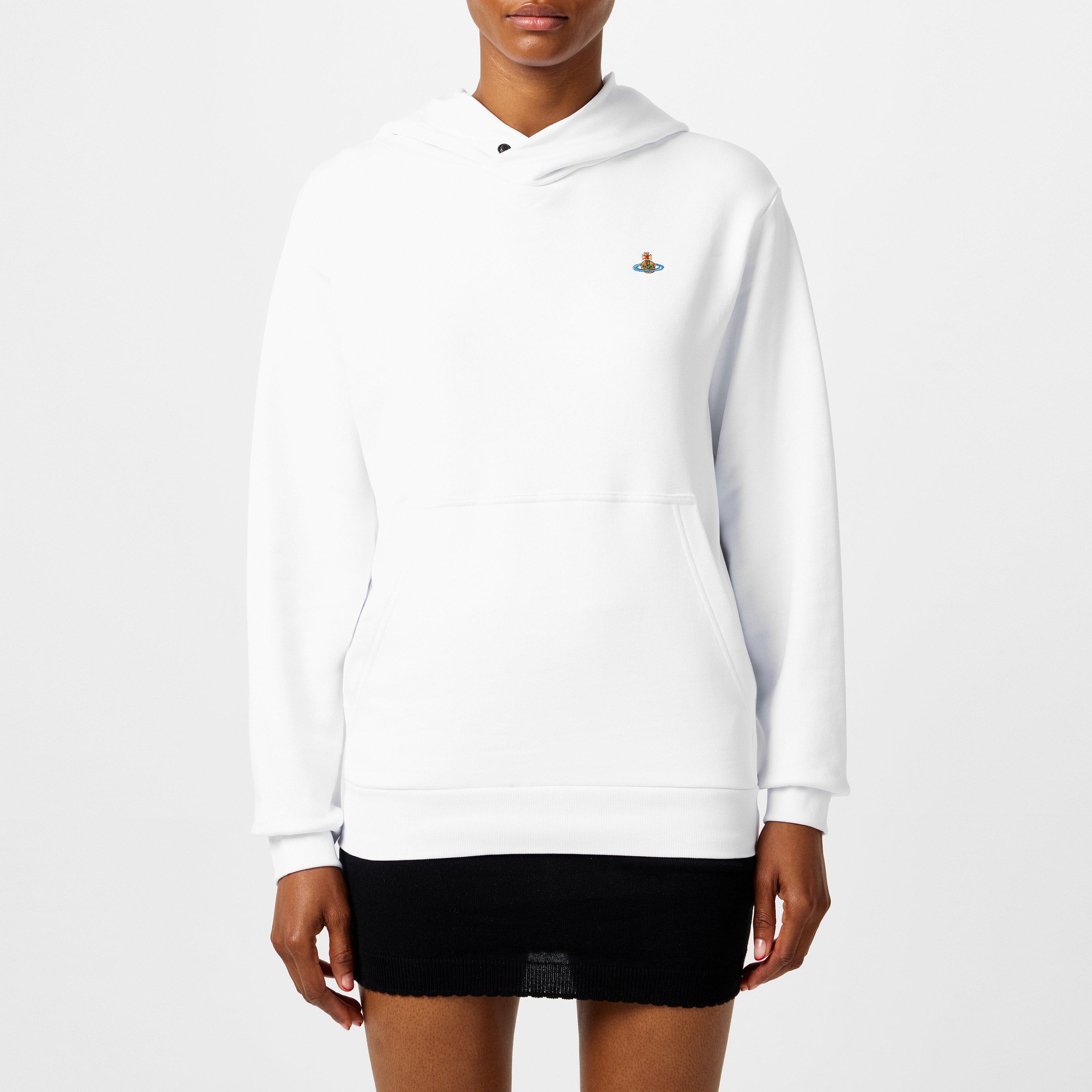 White - Vivienne Westwood - Women's Logo Cotton Orb Hoodie - 3