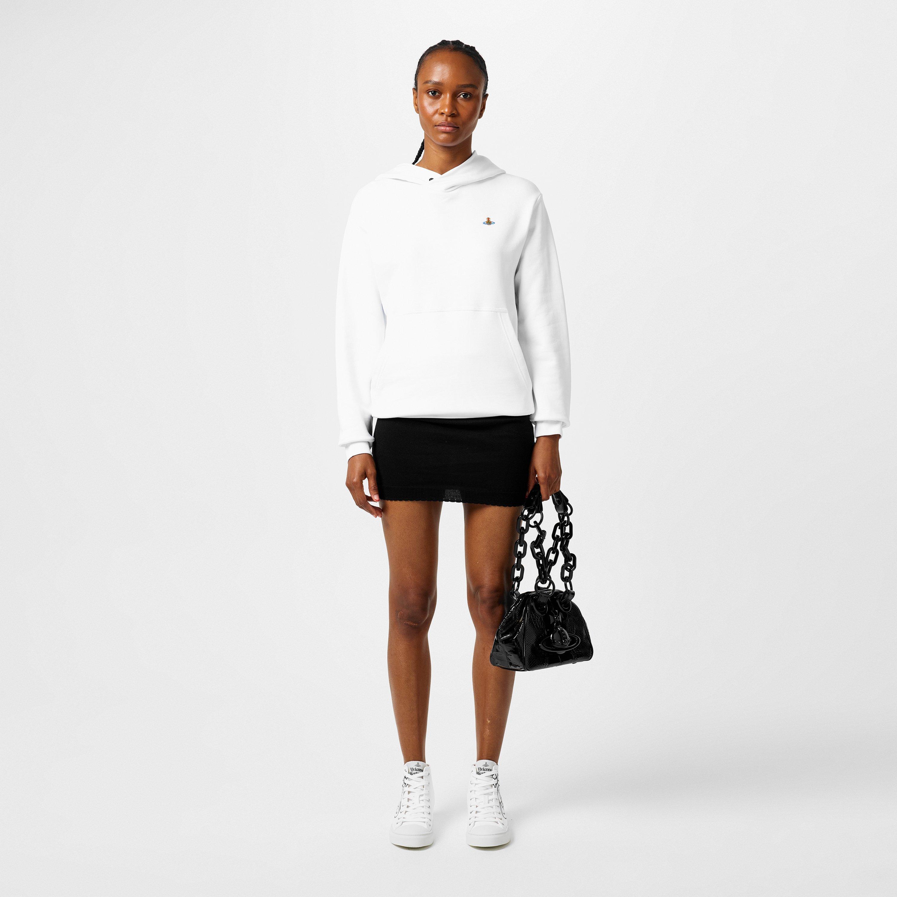 White - Vivienne Westwood - Women's Logo Cotton Orb Hoodie - 6