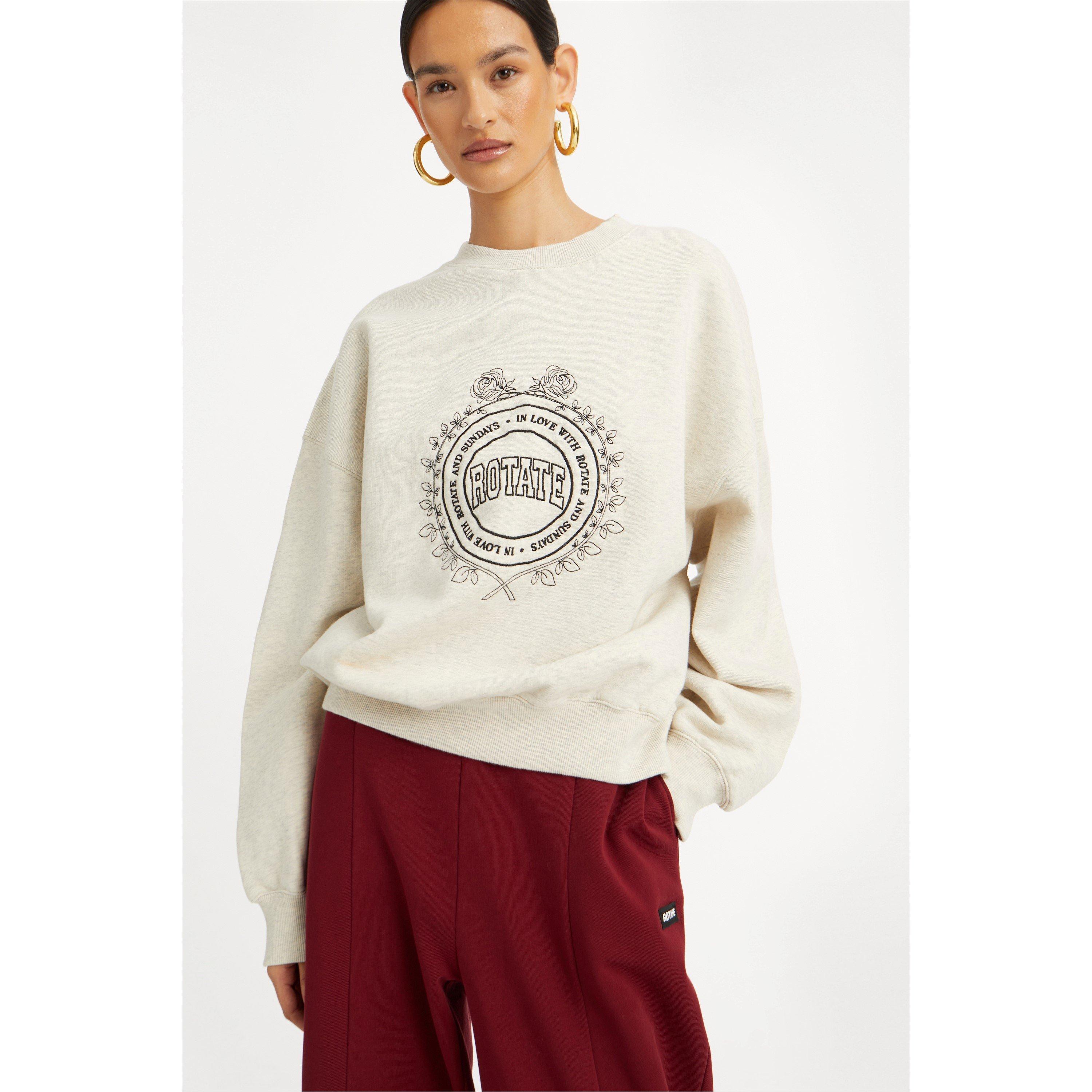 White Melange - Rotate - Rotate Sui Crewneck Ld61 - 4