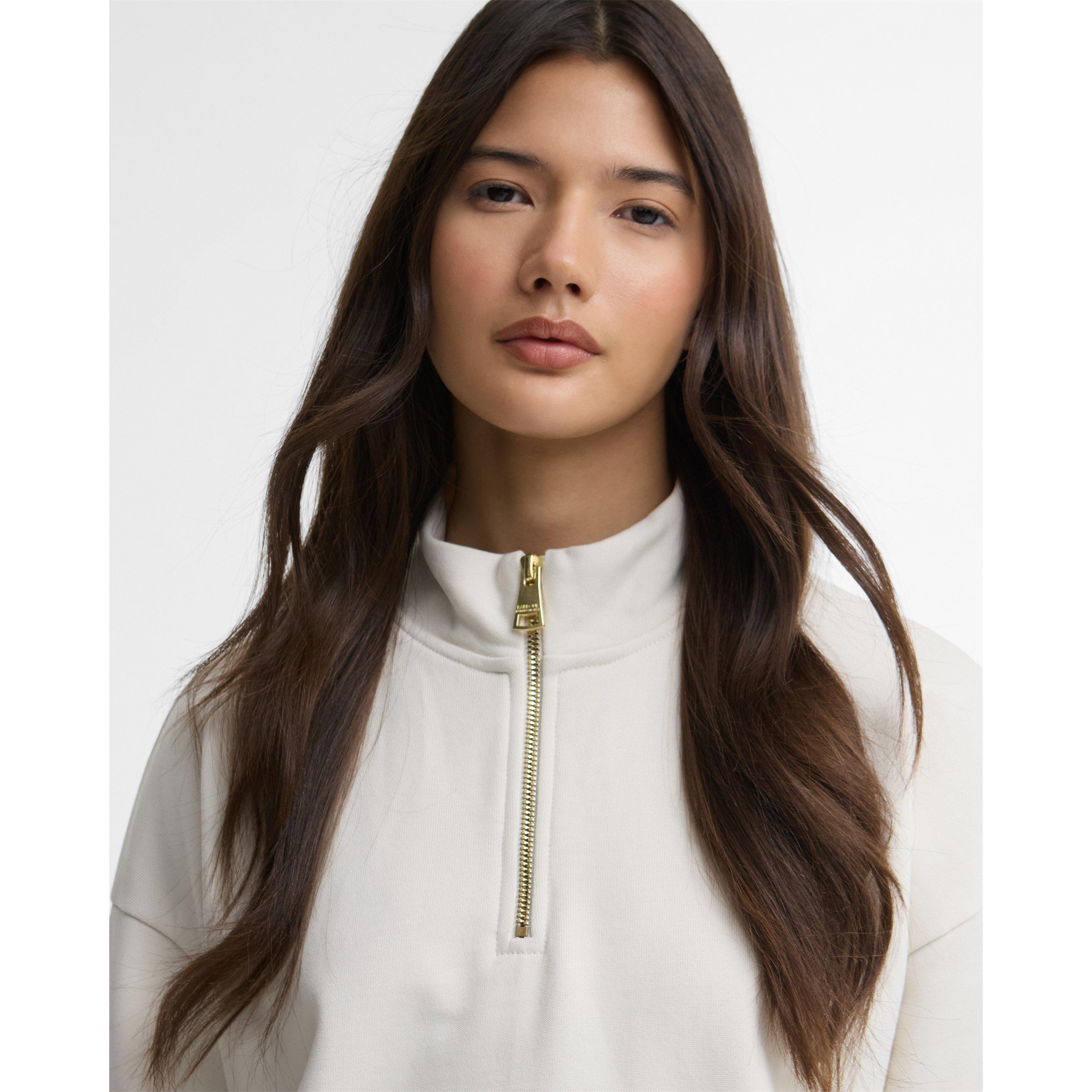Light Stone - Barbour International - Women's 1/4 Zip Fleece - 4