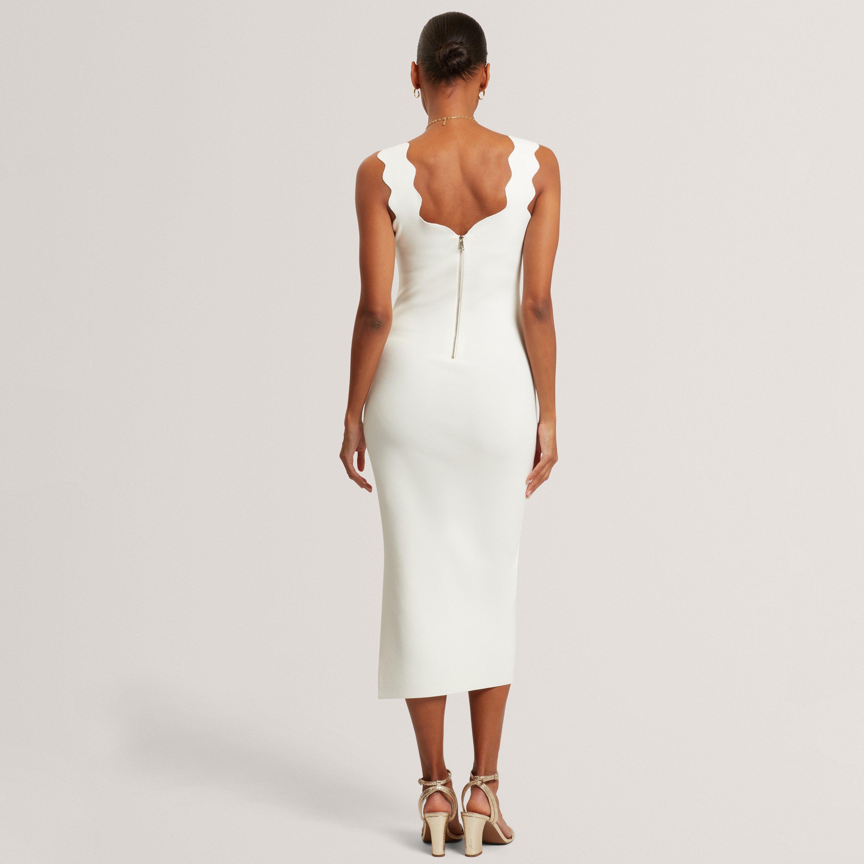 ted baker white knit dress | Ted Baker Bodycon Strapless Floral Appliqué Dress