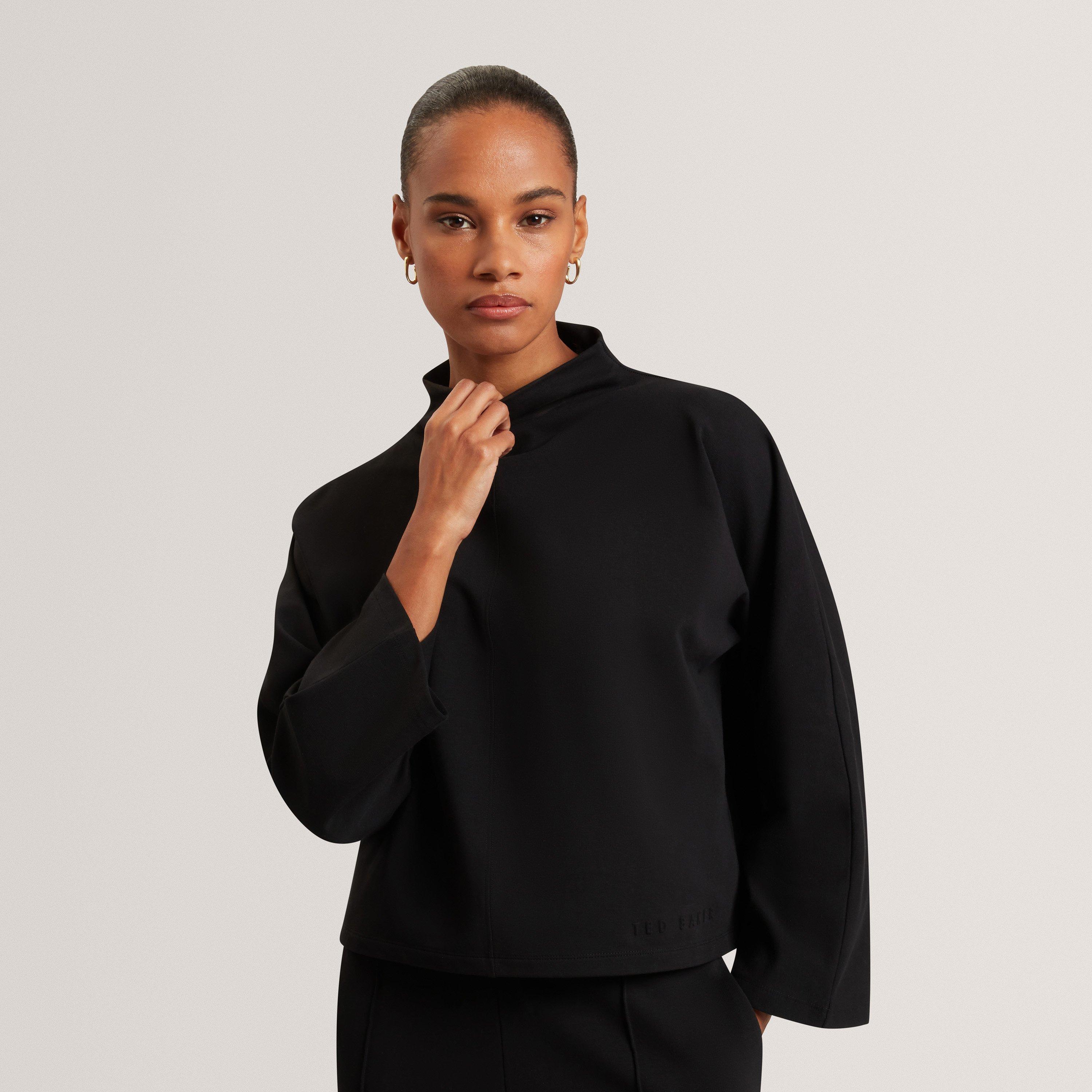 Black - Ted Baker - Ted Baker Funnel Neck Sweatshirt - 2