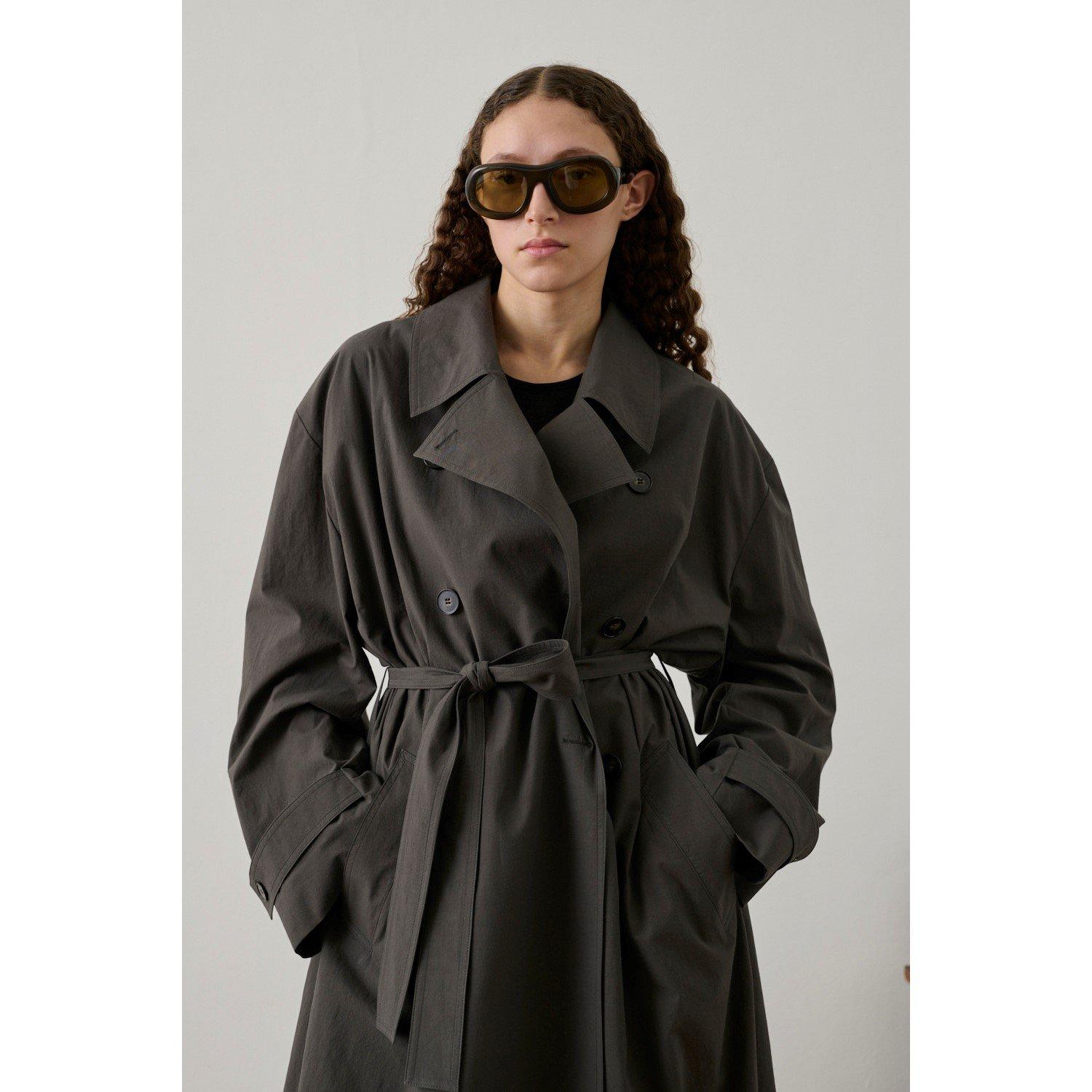 Anthracite - Soeur - Women's Trench Coat - 4