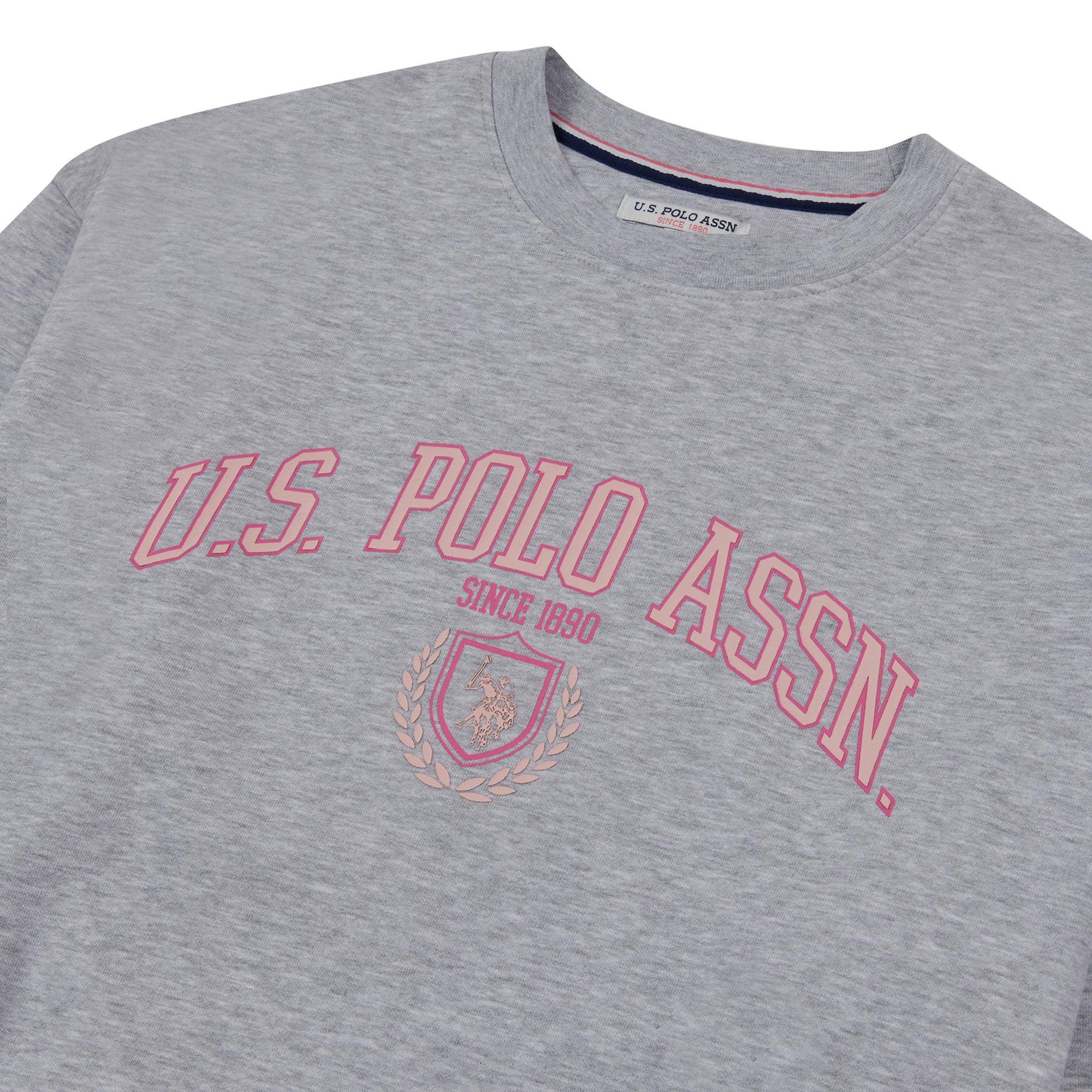 Pearl Grey Marl - US Polo Assn - Logo Sweatshirt - 3