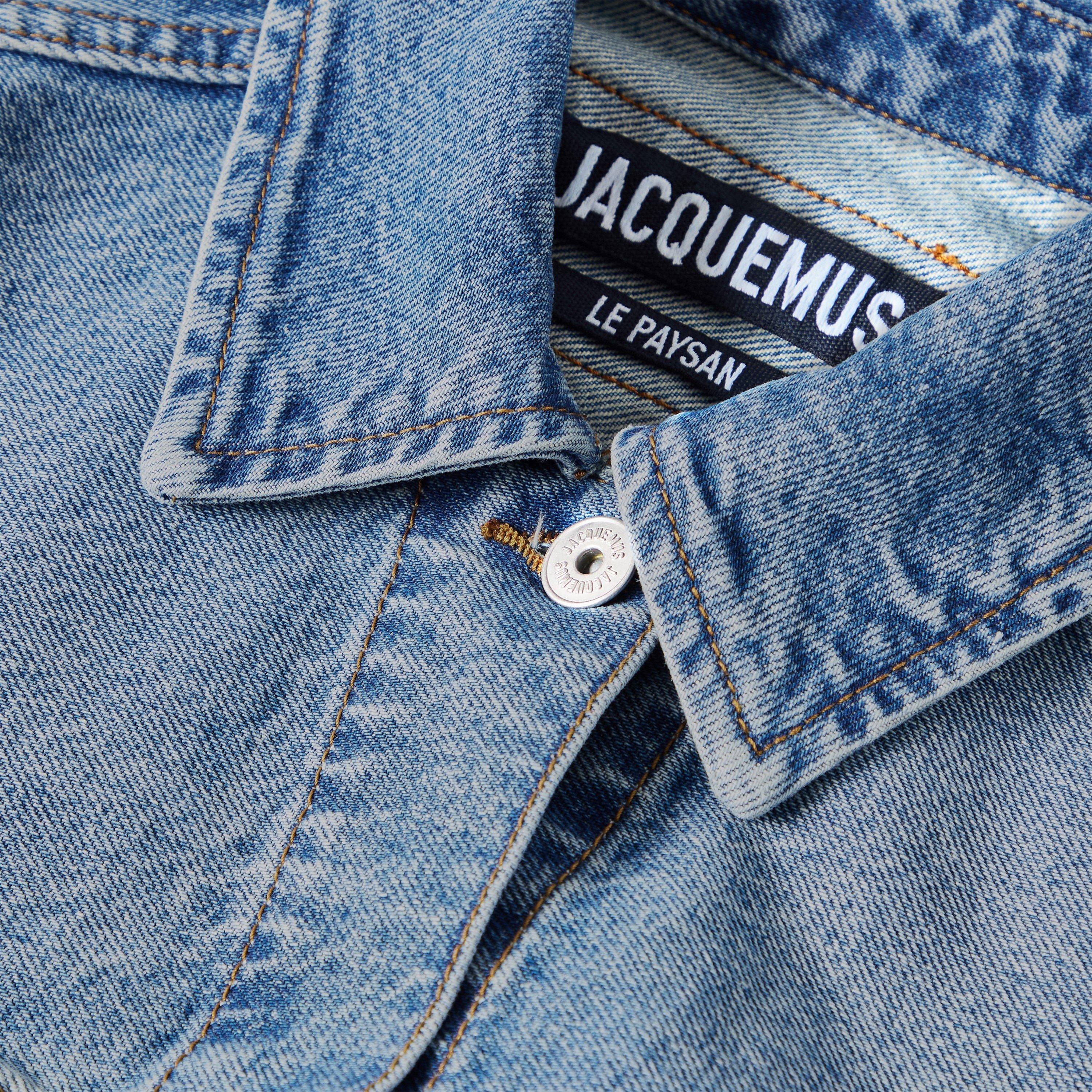 Blue/Tabac - Jacquemus - Women's Jacquard Denim Jacket - 4