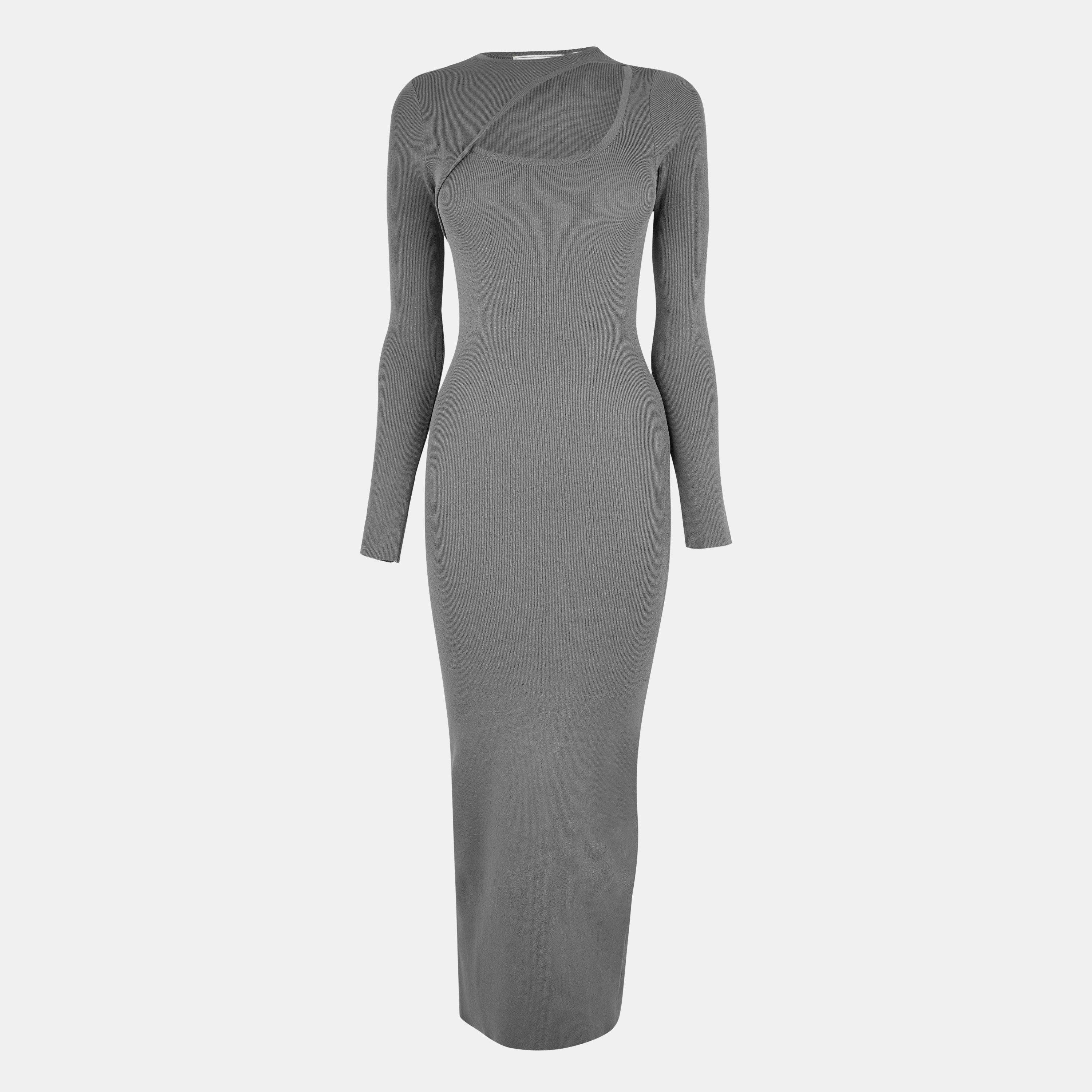 Jack Wills Women's Slash Midi Dress - Khaki - 6 (2XS)