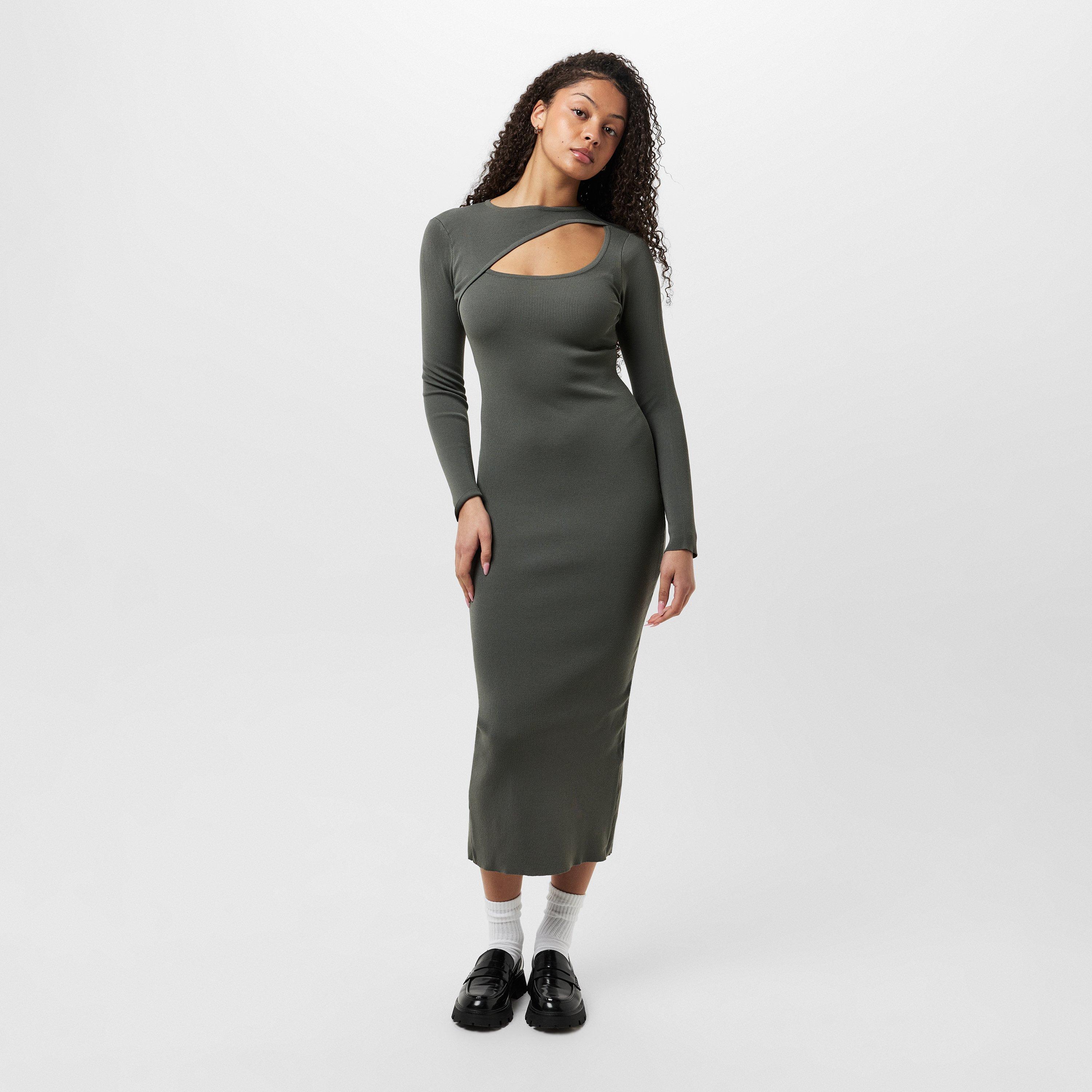 Cáqui - Jack Wills - Slash Midi Dress - 3