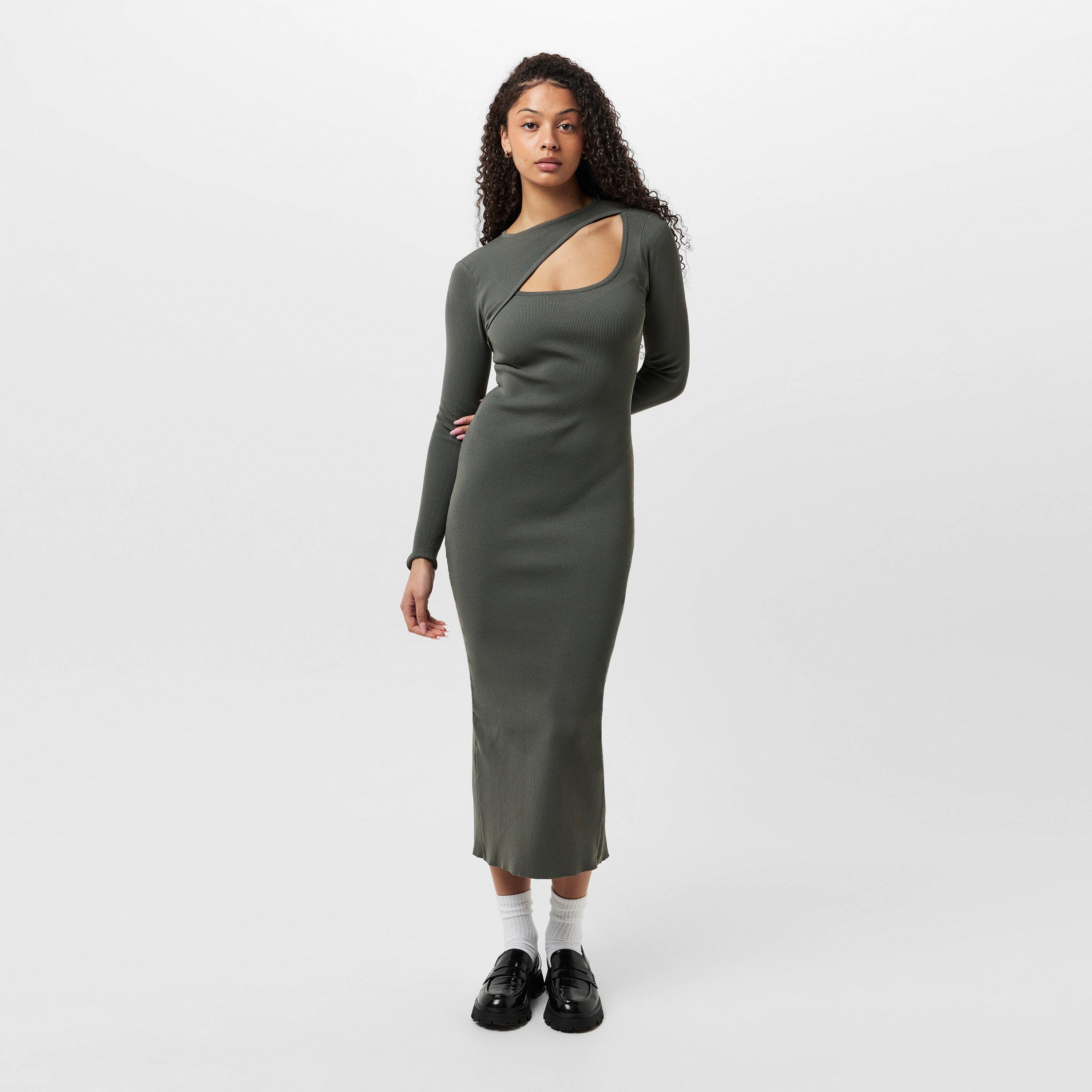 Cáqui - Jack Wills - Slash Midi Dress - 6