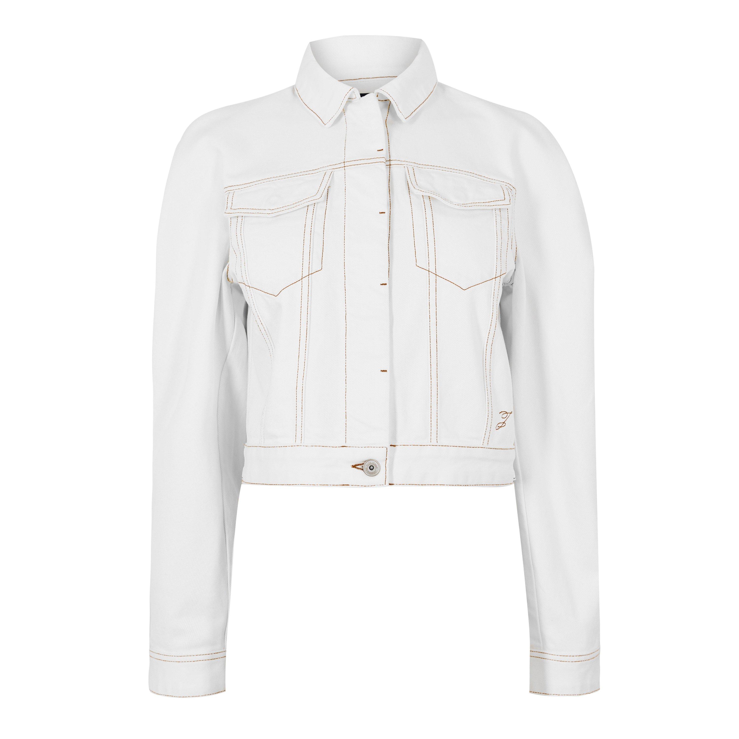 Jacquemus Women's Denim Jacket - Off-White/Tabac - Size 12 (FR40)