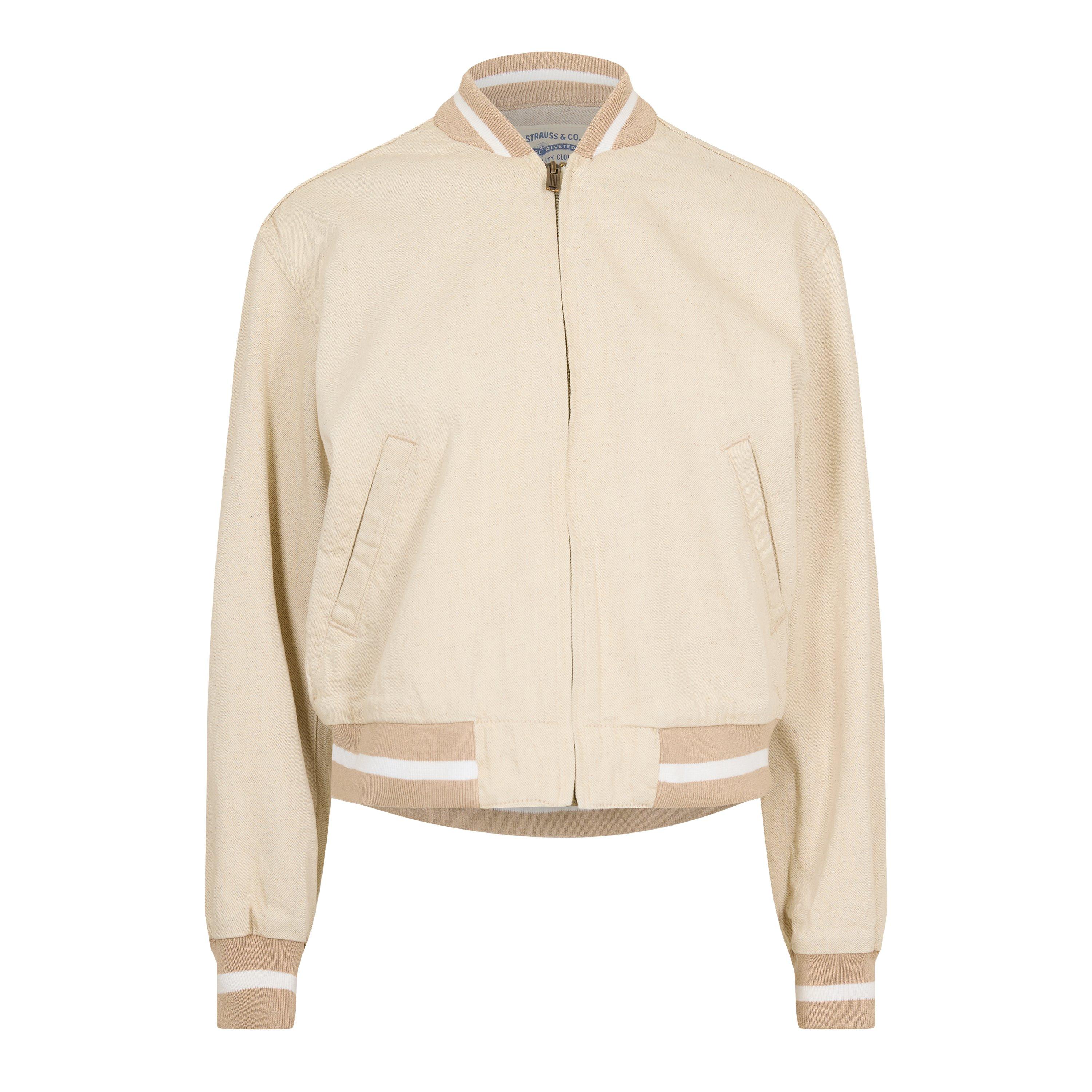 Levis Women's Lmc Summr Bomber Jacket - Heathered Sand - 14 (L)