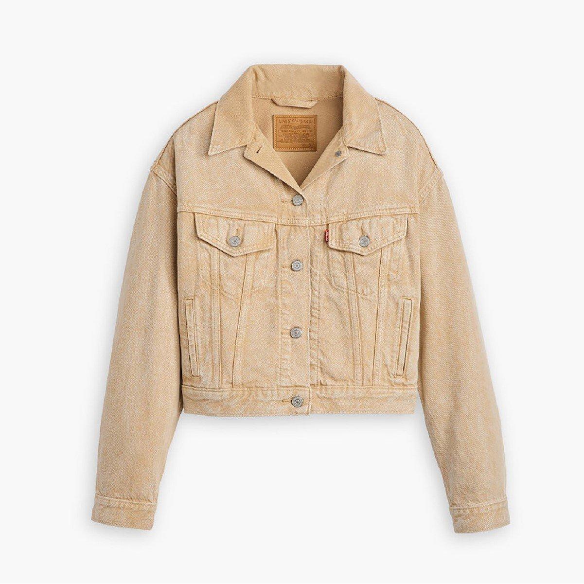 Chatter Brown - Levis - Women's Shrunken Trucker Denim Jacket - 1