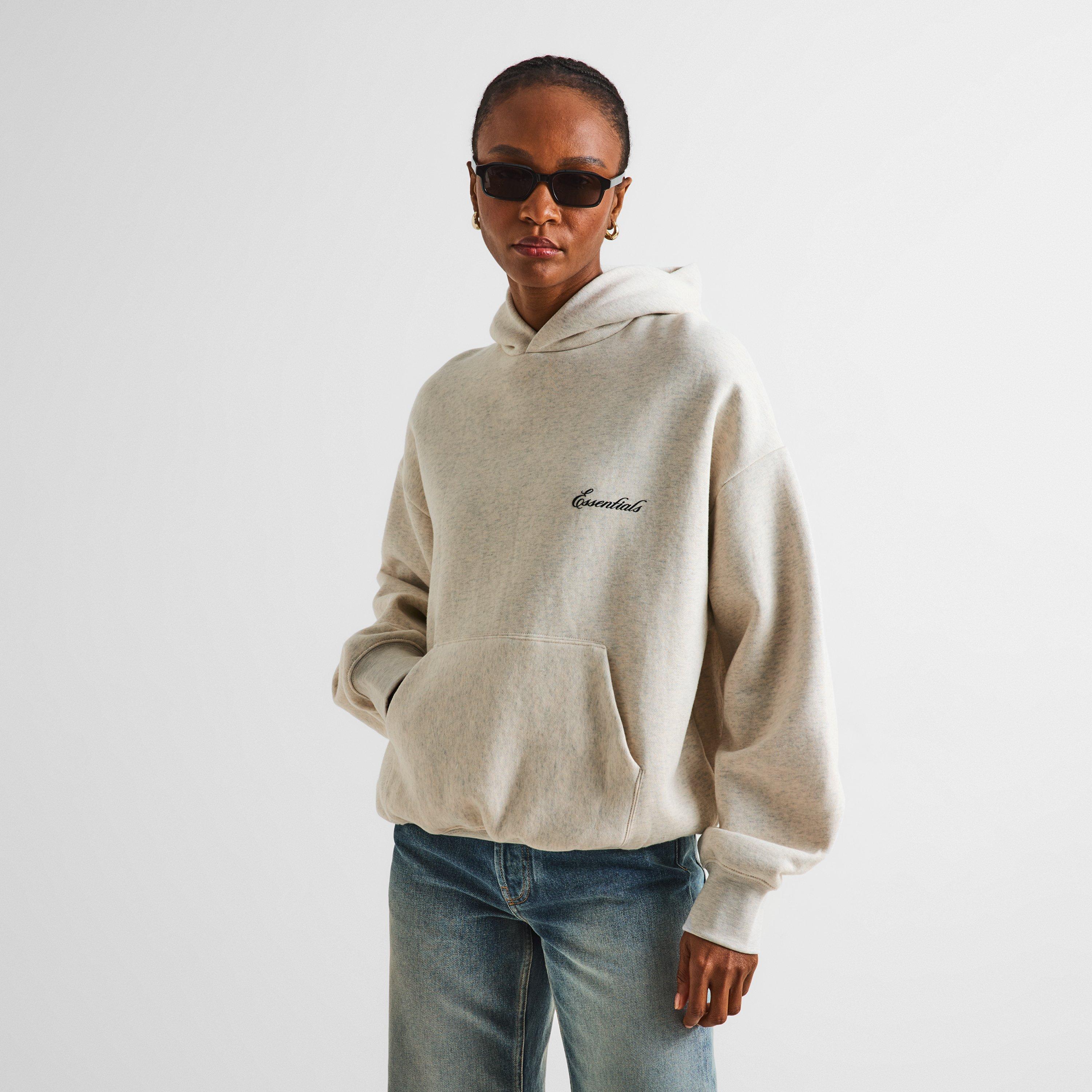 Oatmeal Heather - Fear Of God Essentials - Women's Overhead Hoodie - 3