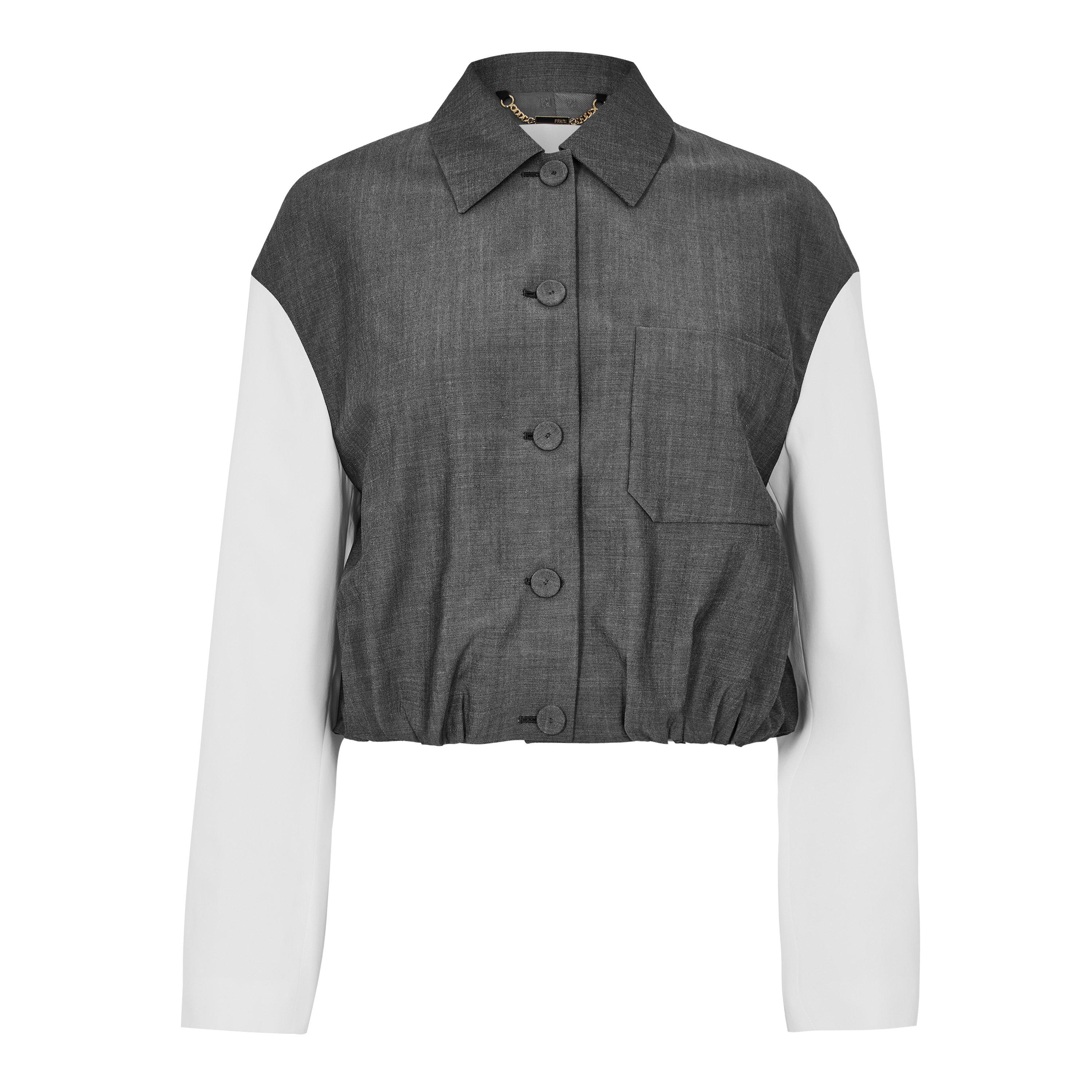 Grey Melange - Fendi - Women's Softshell Jacket - 1