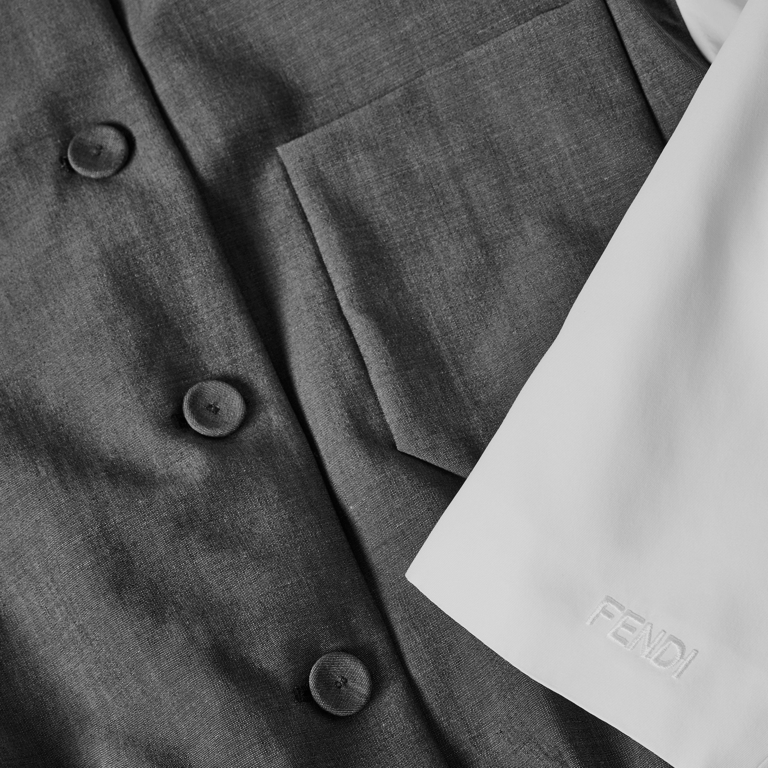 Grey Melange - Fendi - Women's Softshell Jacket - 3